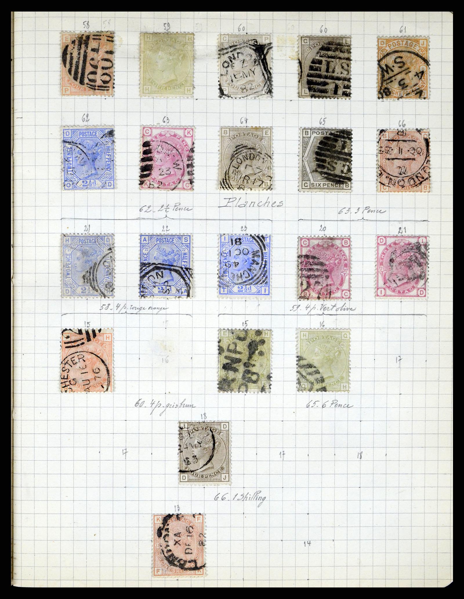 37280 047 - Postzegelverzameling 37280 Wereld klassiek 1840-1900.