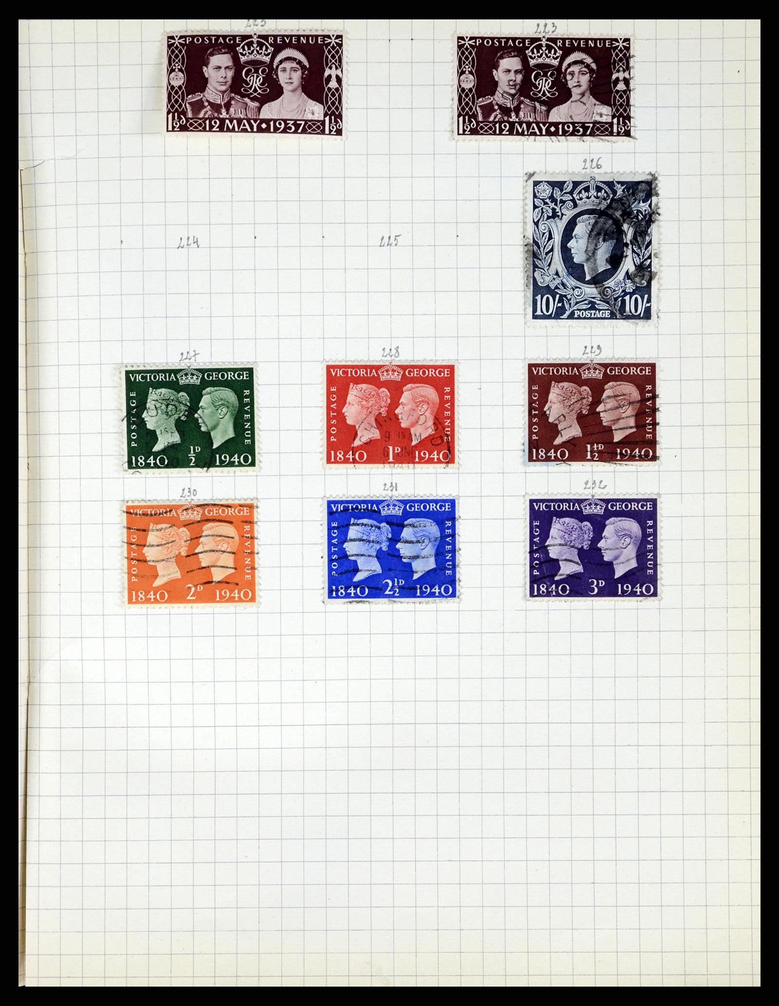 37280 058 - Postzegelverzameling 37280 Wereld klassiek 1840-1900.