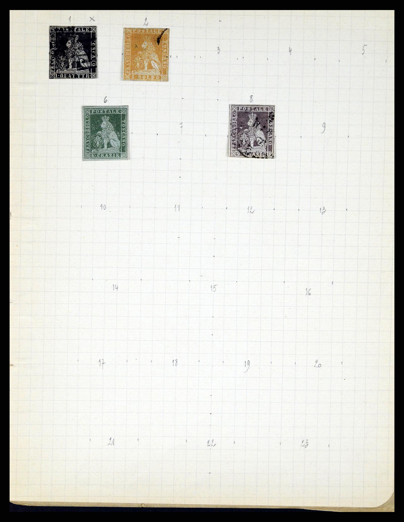 37280 098 - Postzegelverzameling 37280 Wereld klassiek 1840-1900.