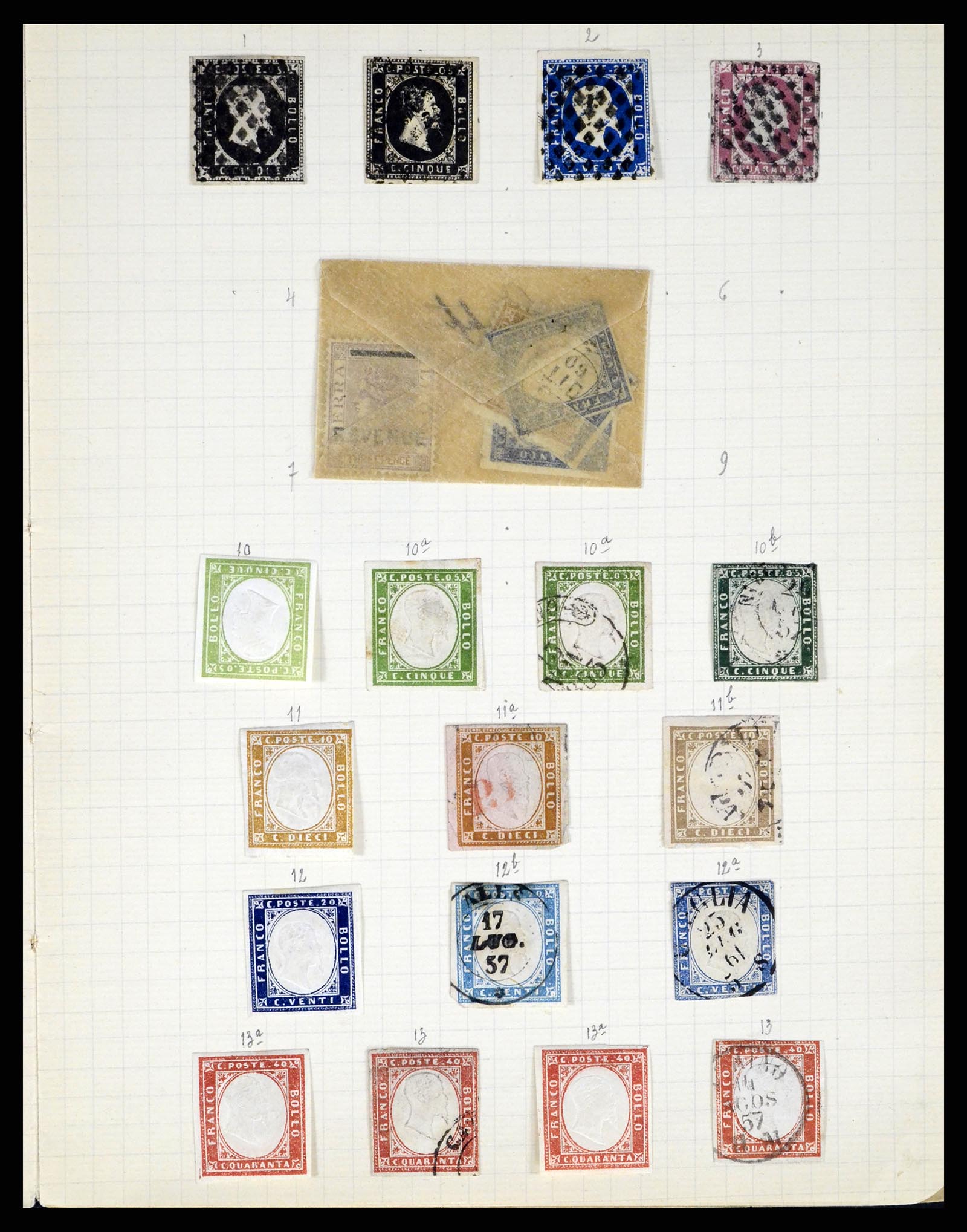 37280 100 - Postzegelverzameling 37280 Wereld klassiek 1840-1900.