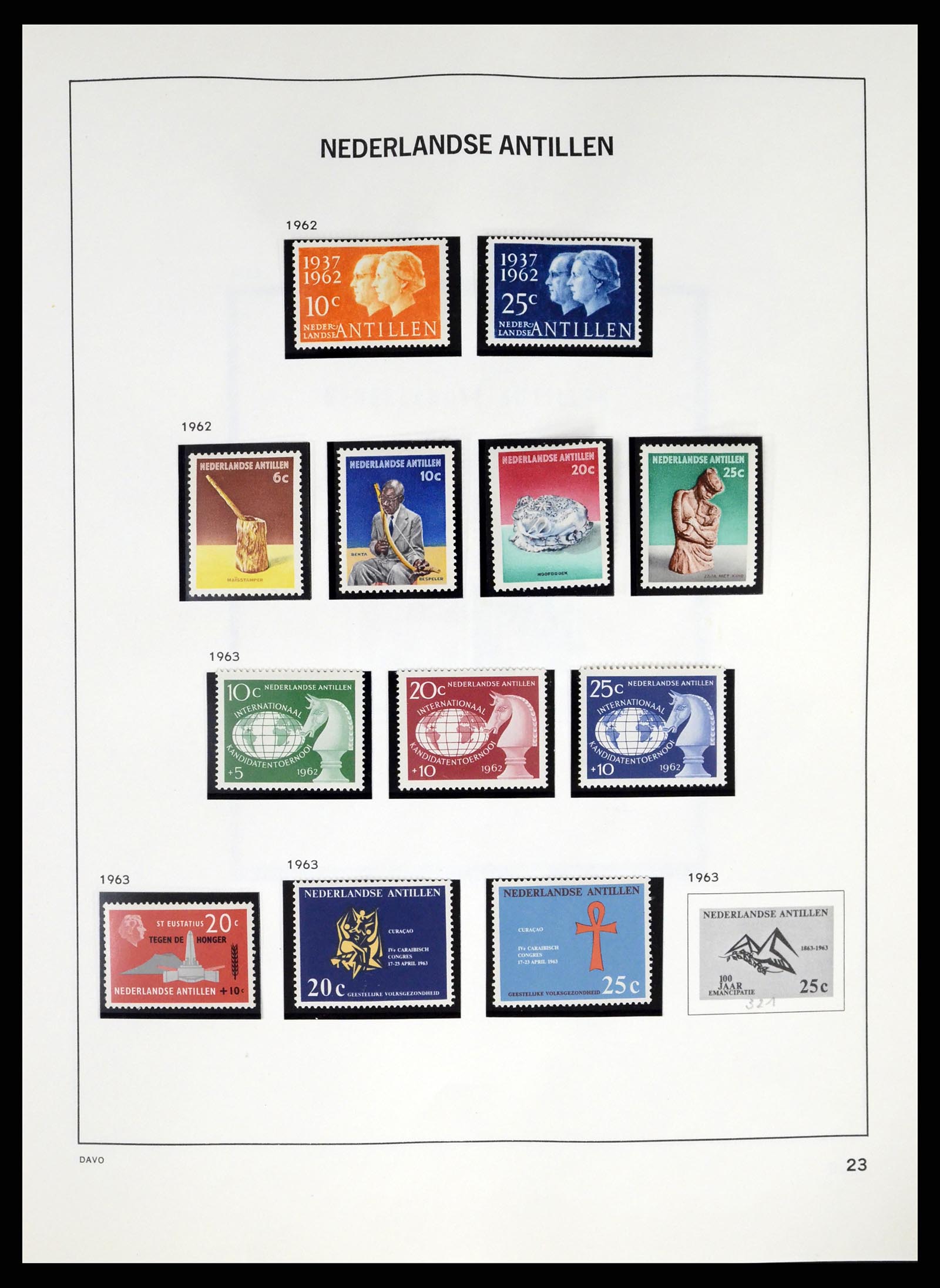 37282 009 - Stamp collection 37282 Dutch territories till 2009.