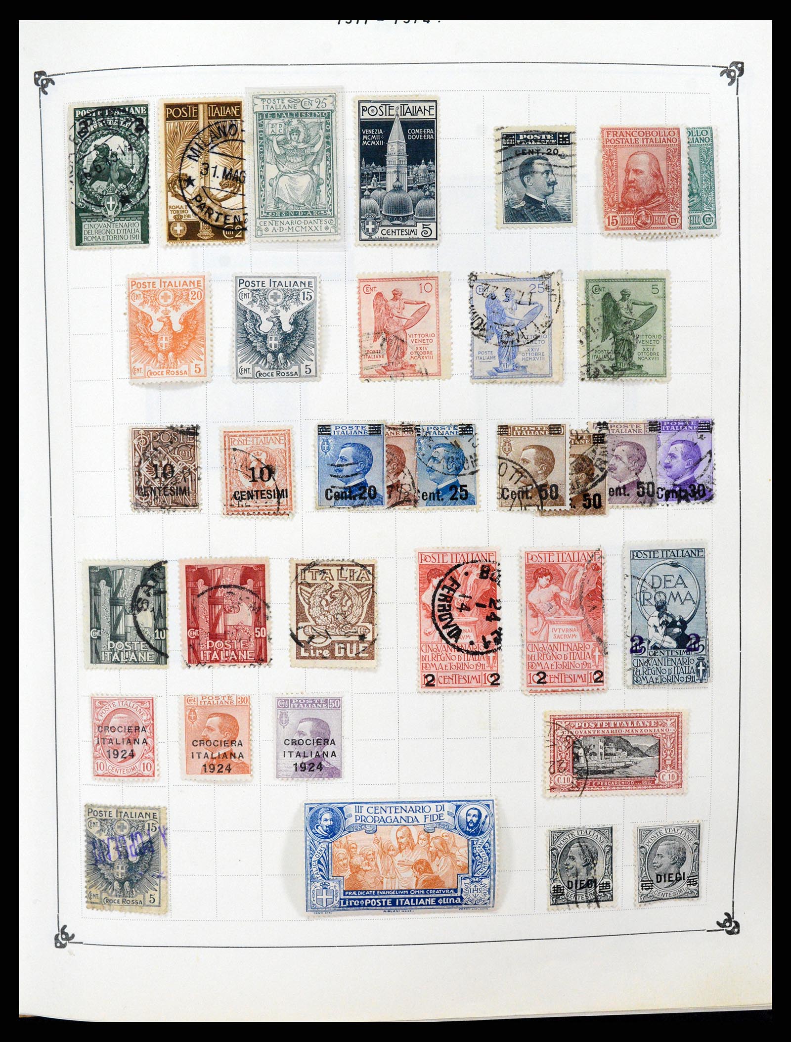 37284 005 - Postzegelverzameling 37284 Italië 1862-1986.