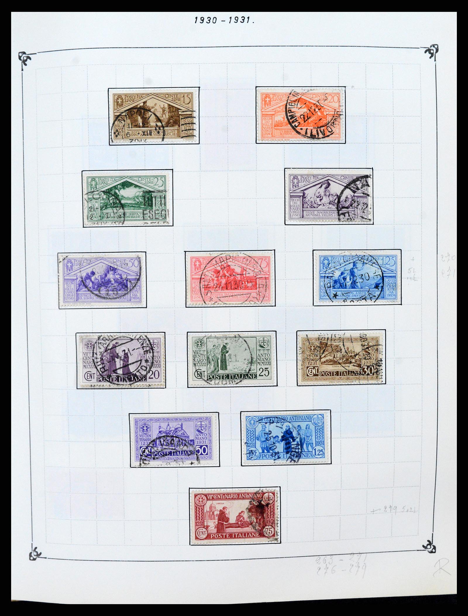 37284 013 - Postzegelverzameling 37284 Italië 1862-1986.