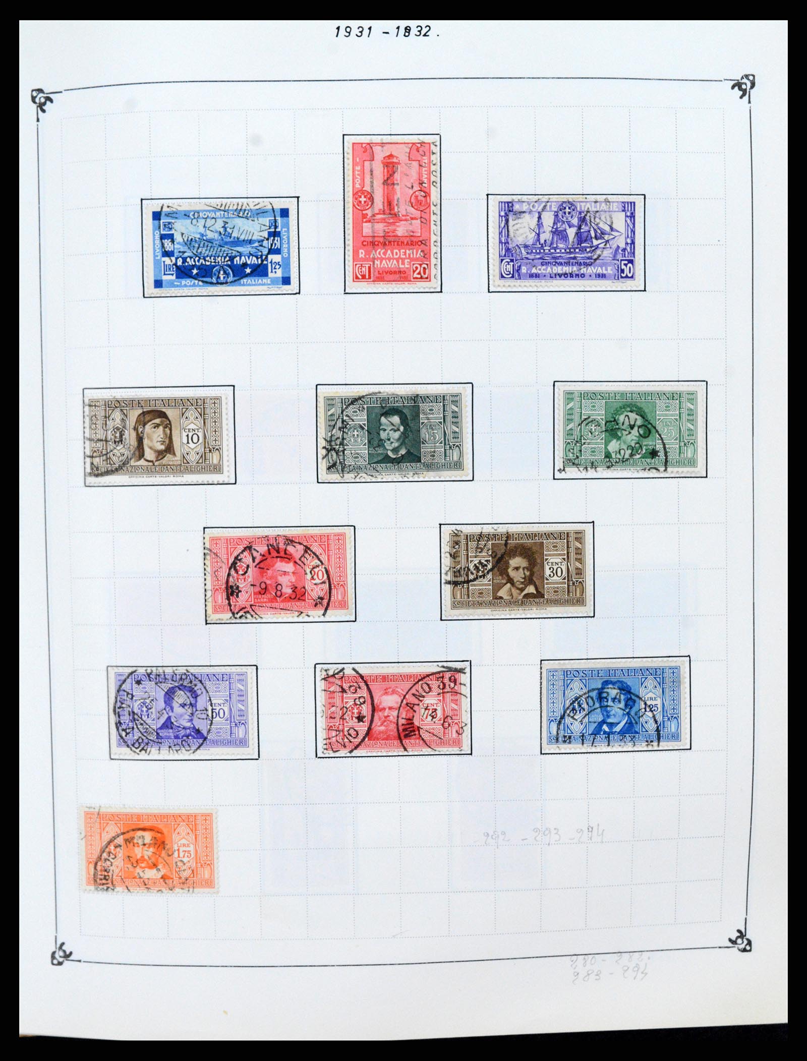 37284 014 - Postzegelverzameling 37284 Italië 1862-1986.