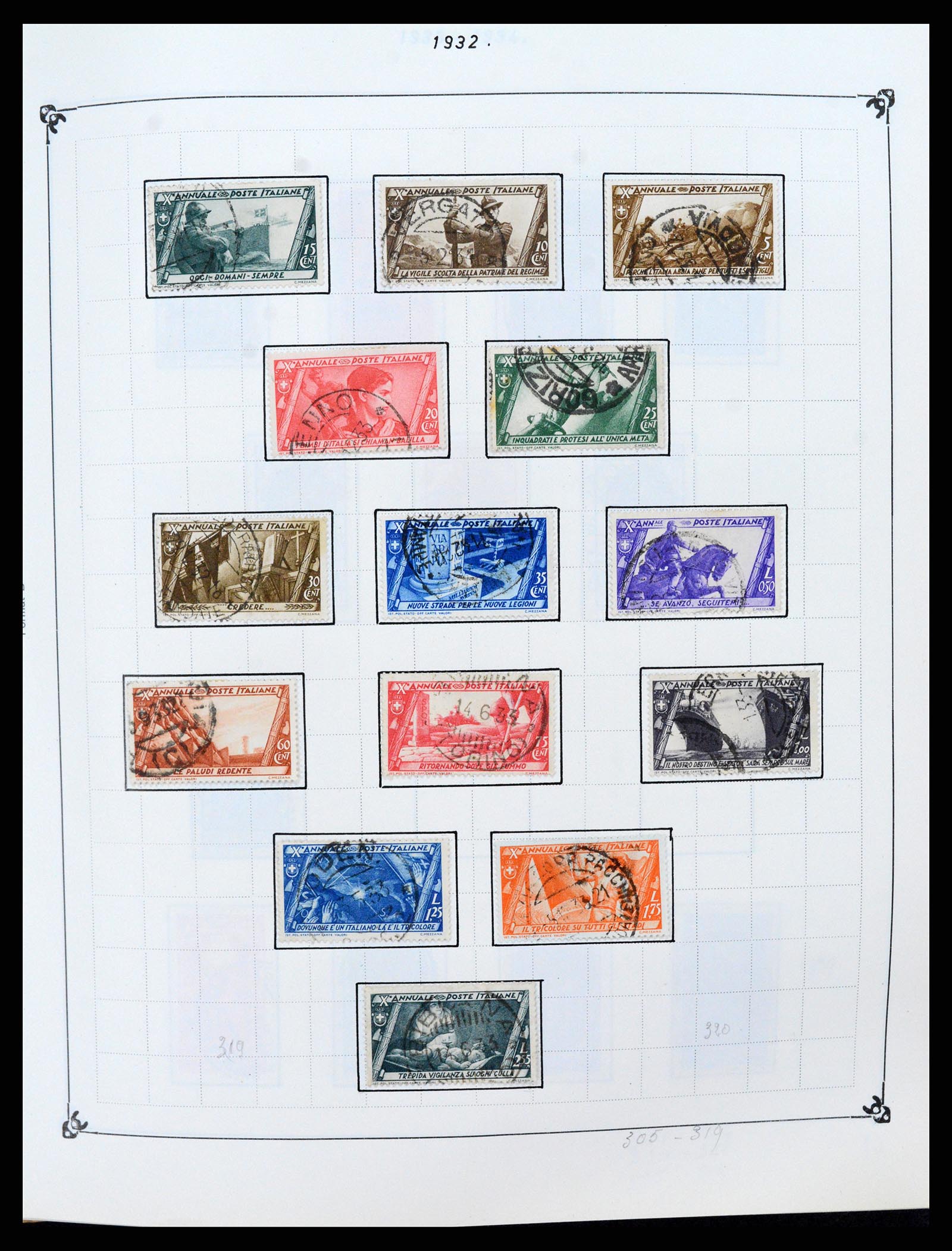 37284 016 - Postzegelverzameling 37284 Italië 1862-1986.