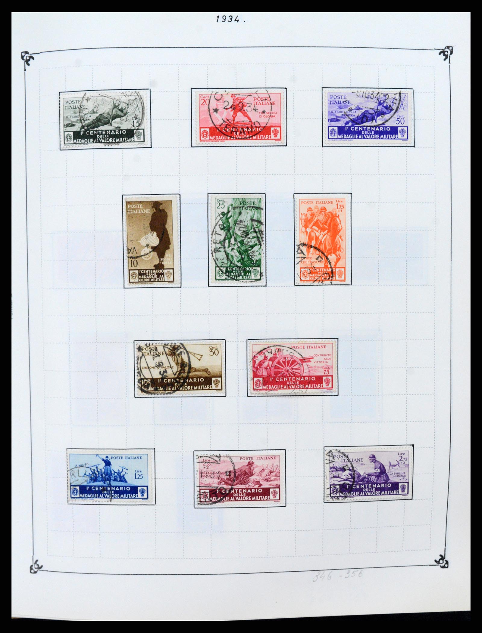 37284 019 - Postzegelverzameling 37284 Italië 1862-1986.