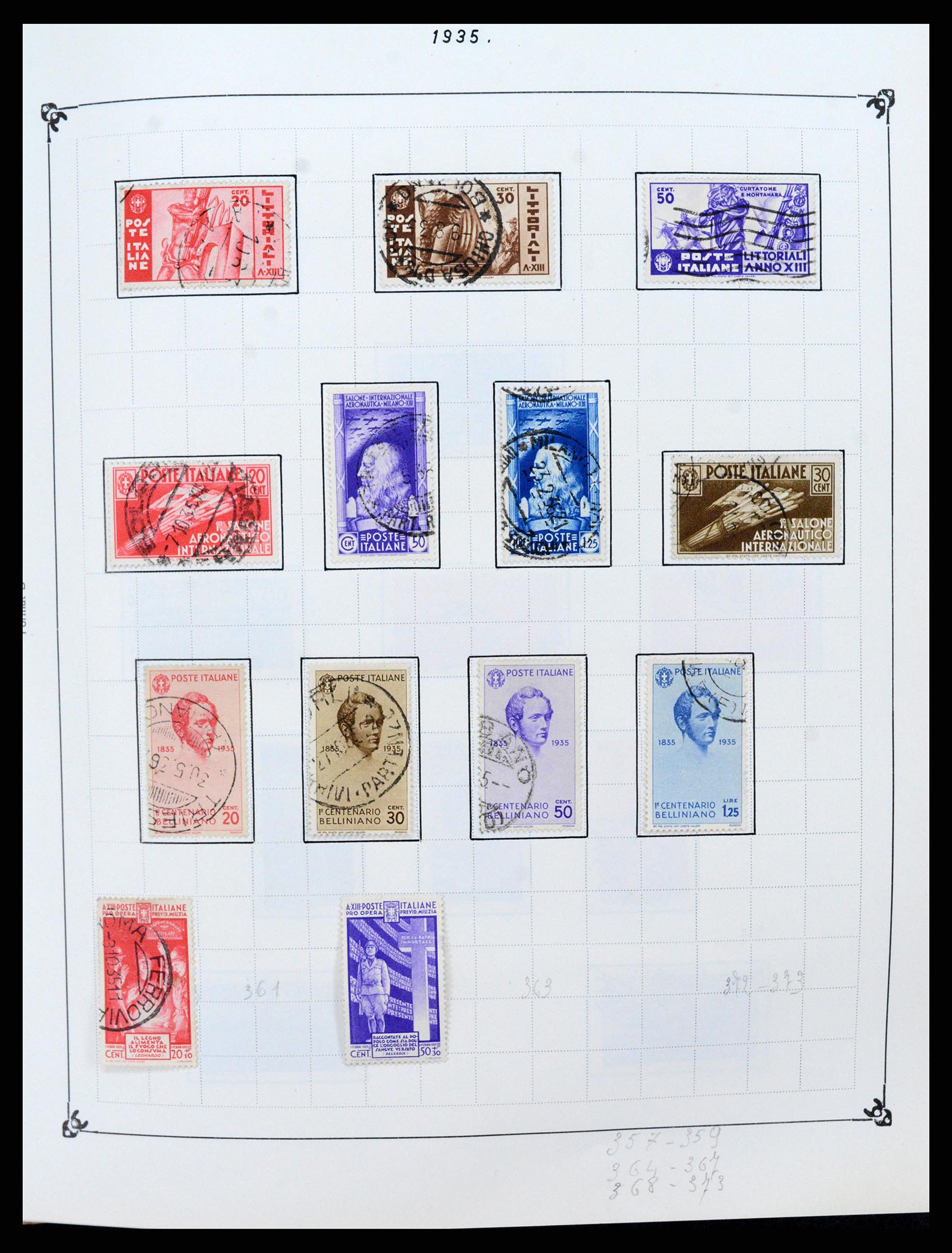 37284 020 - Postzegelverzameling 37284 Italië 1862-1986.