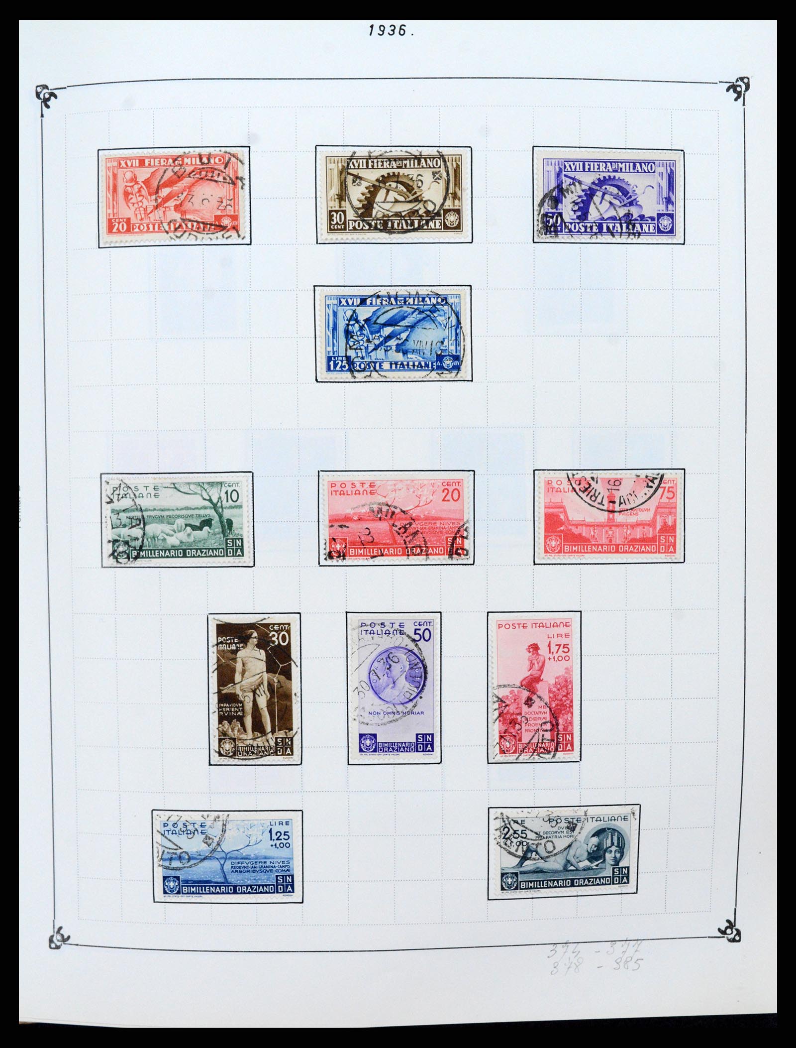 37284 021 - Postzegelverzameling 37284 Italië 1862-1986.