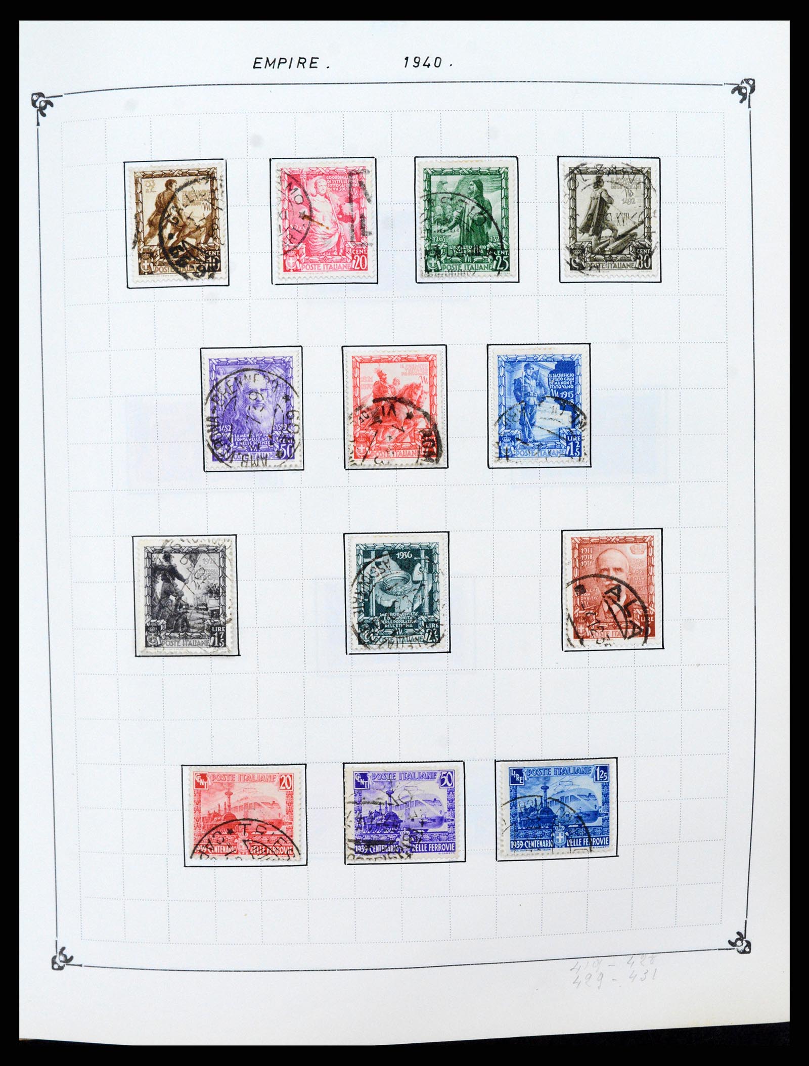 37284 025 - Postzegelverzameling 37284 Italië 1862-1986.