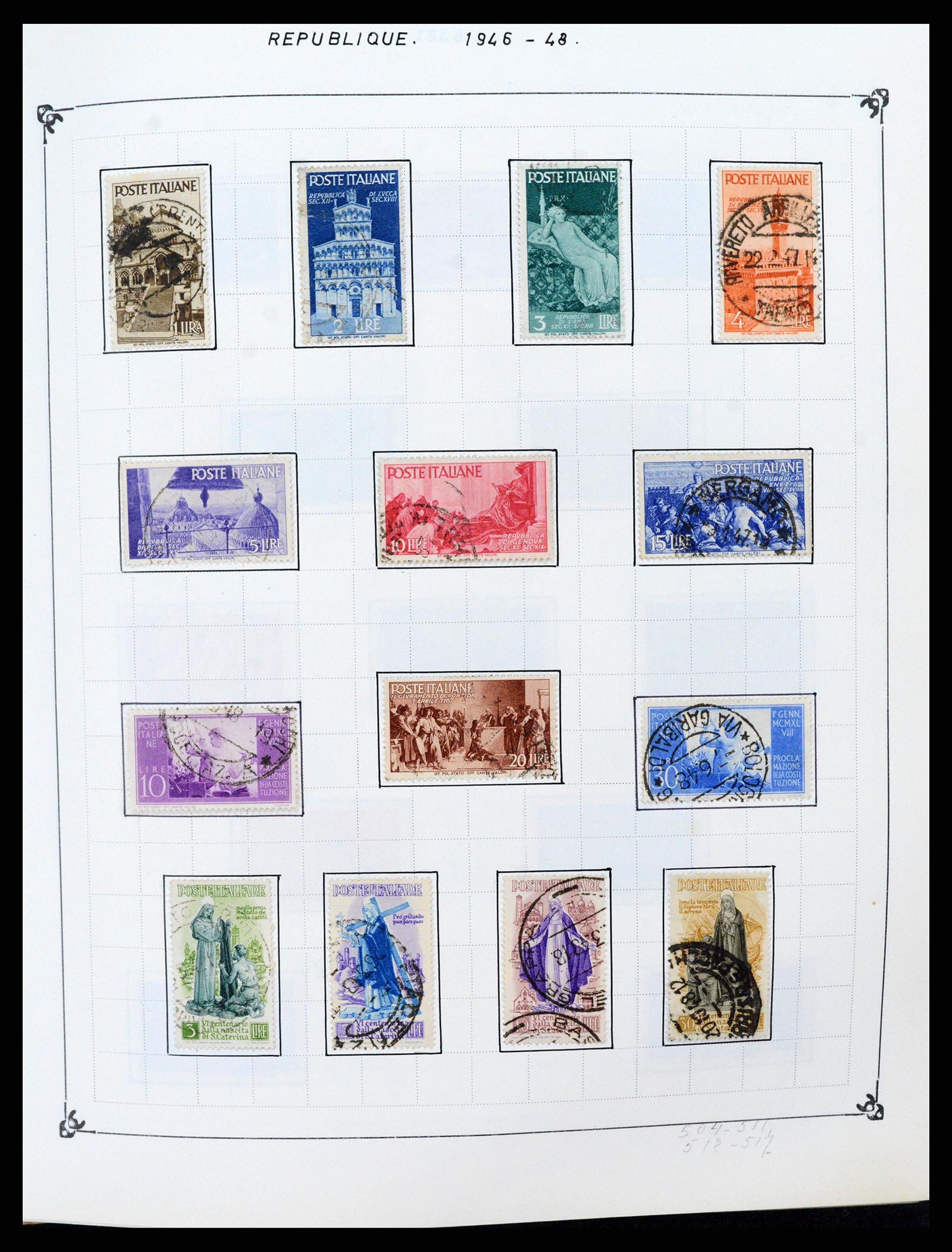 37284 029 - Postzegelverzameling 37284 Italië 1862-1986.