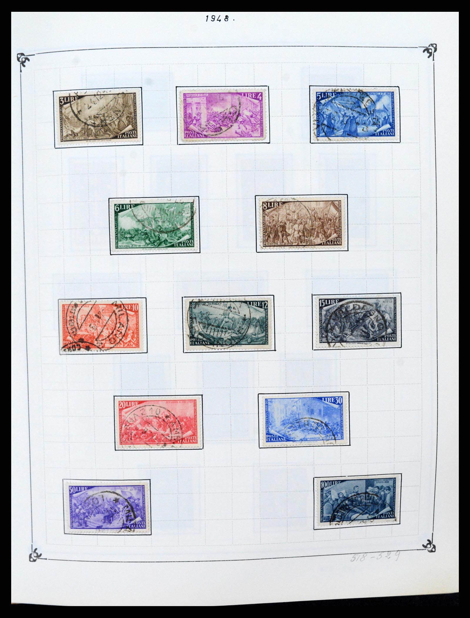 37284 030 - Postzegelverzameling 37284 Italië 1862-1986.