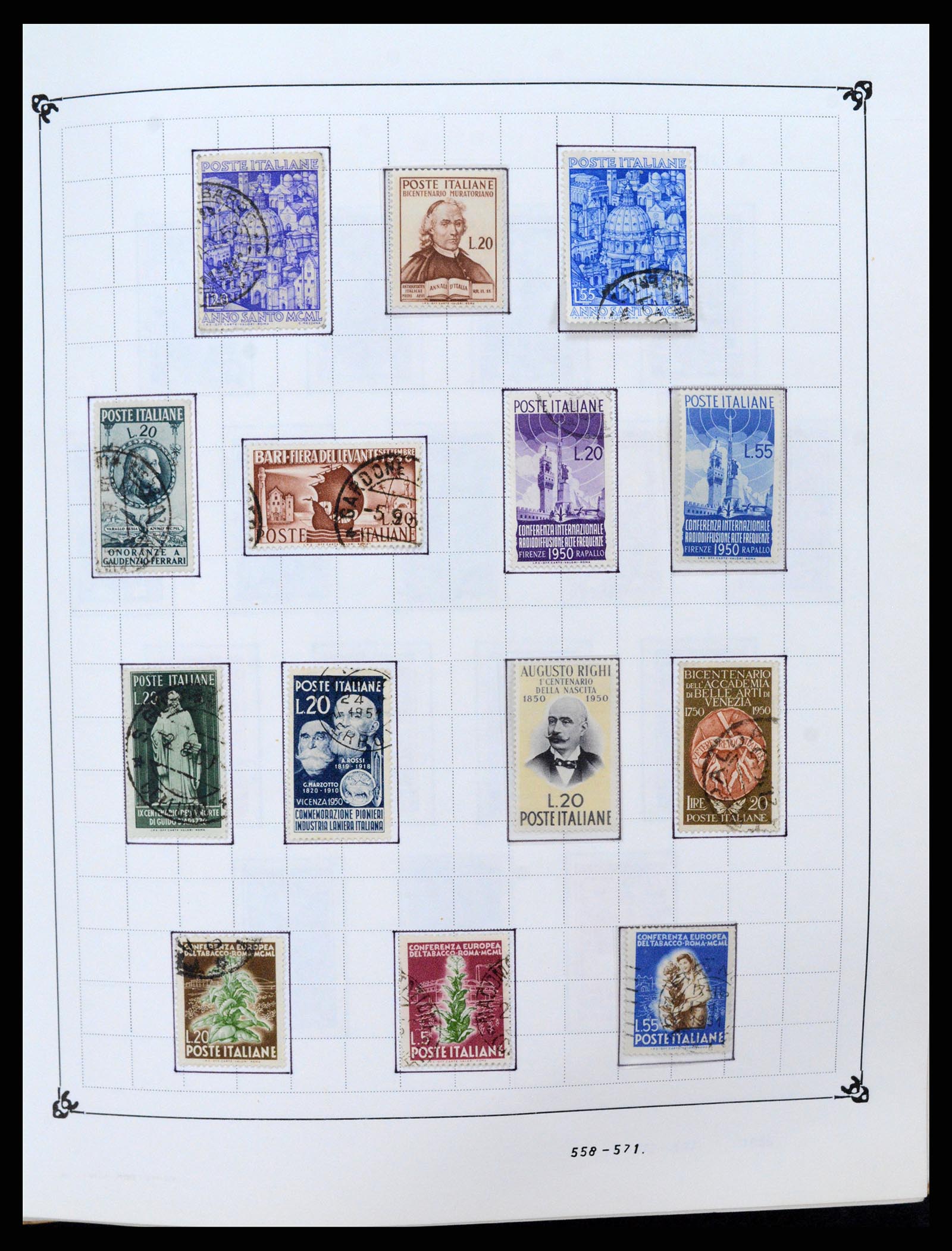 37284 033 - Postzegelverzameling 37284 Italië 1862-1986.