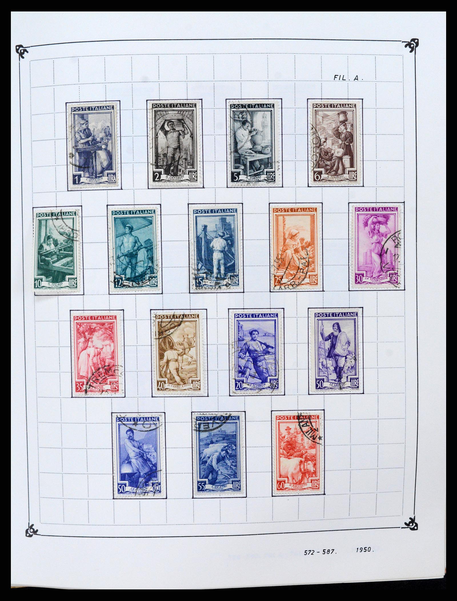 37284 034 - Postzegelverzameling 37284 Italië 1862-1986.