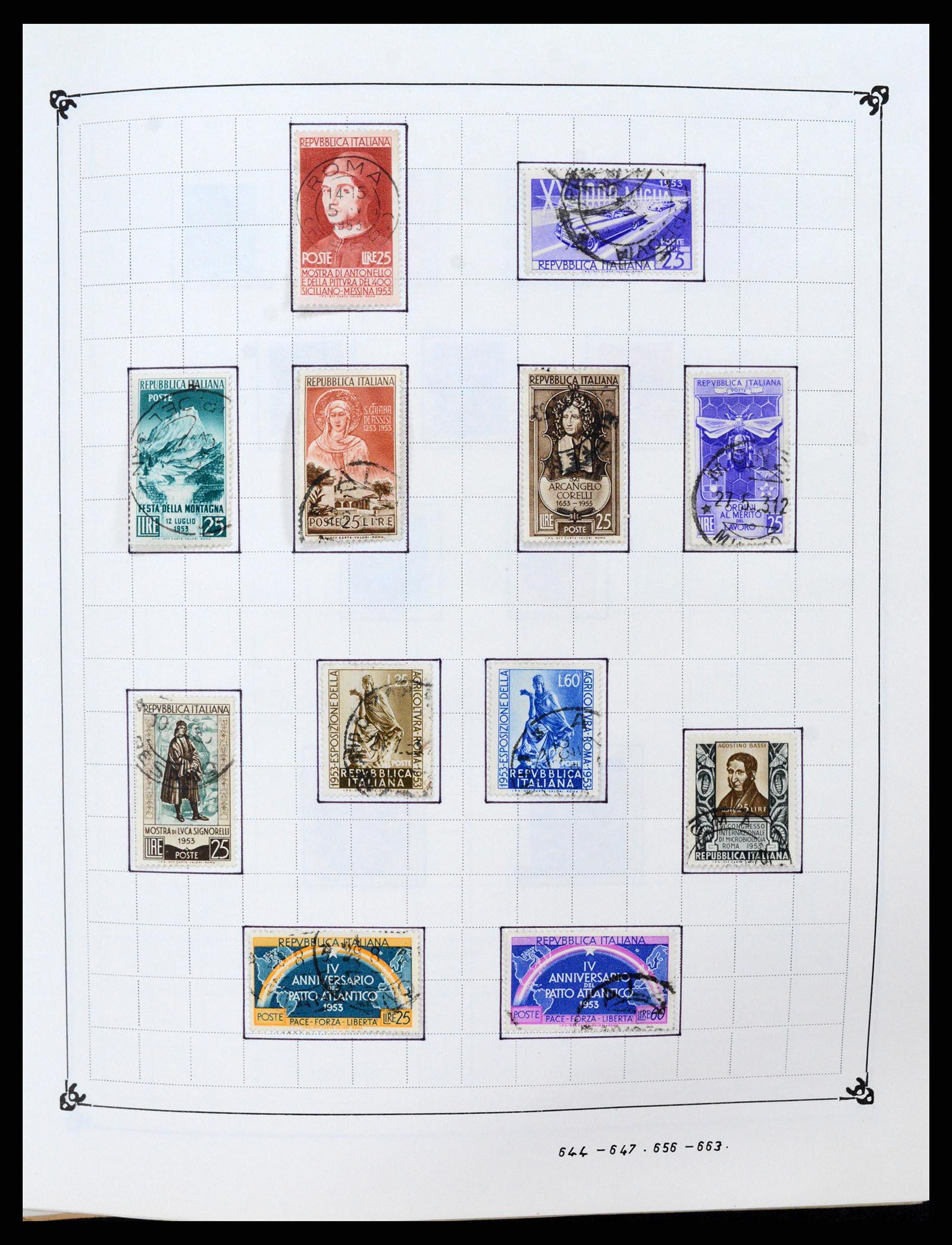 37284 040 - Postzegelverzameling 37284 Italië 1862-1986.