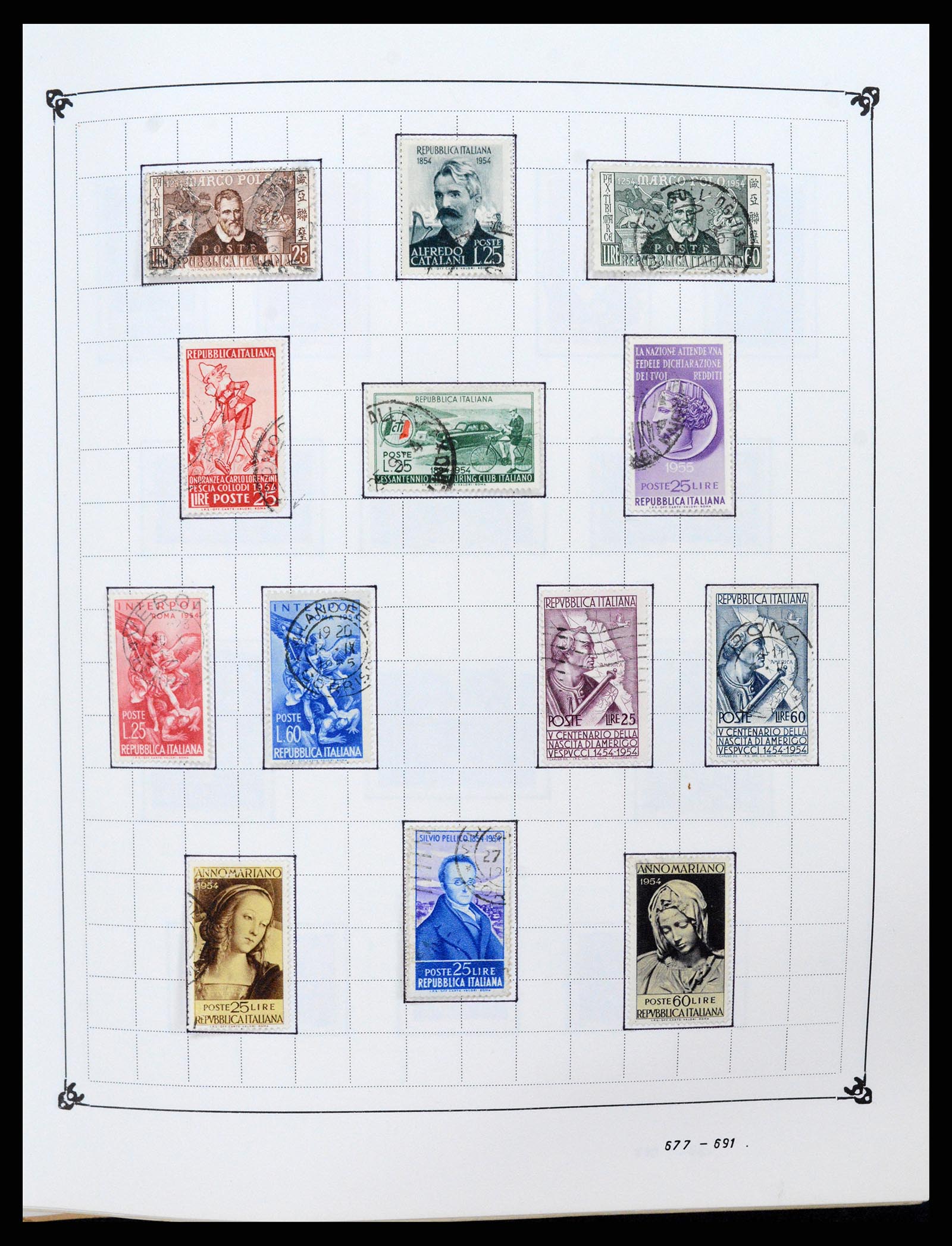 37284 044 - Postzegelverzameling 37284 Italië 1862-1986.