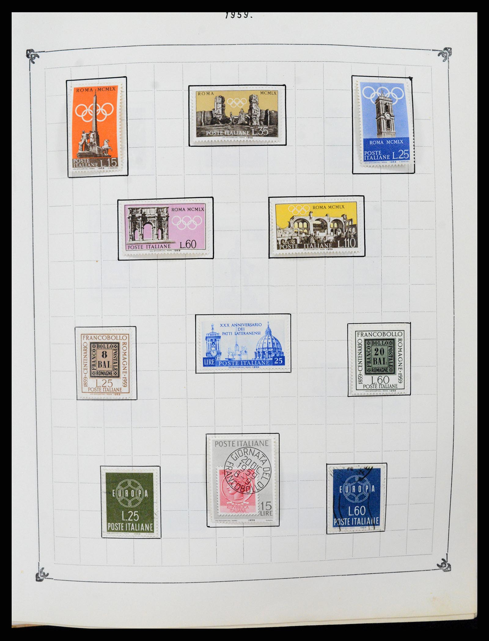 37284 052 - Postzegelverzameling 37284 Italië 1862-1986.
