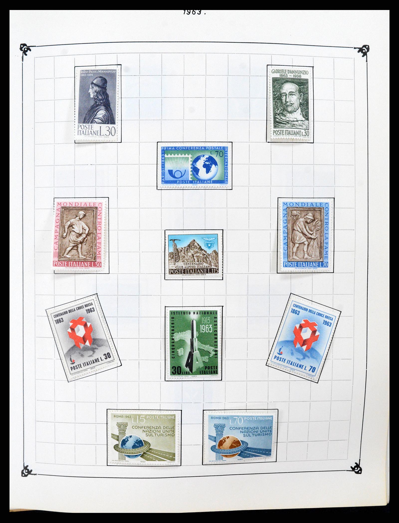 37284 061 - Postzegelverzameling 37284 Italië 1862-1986.