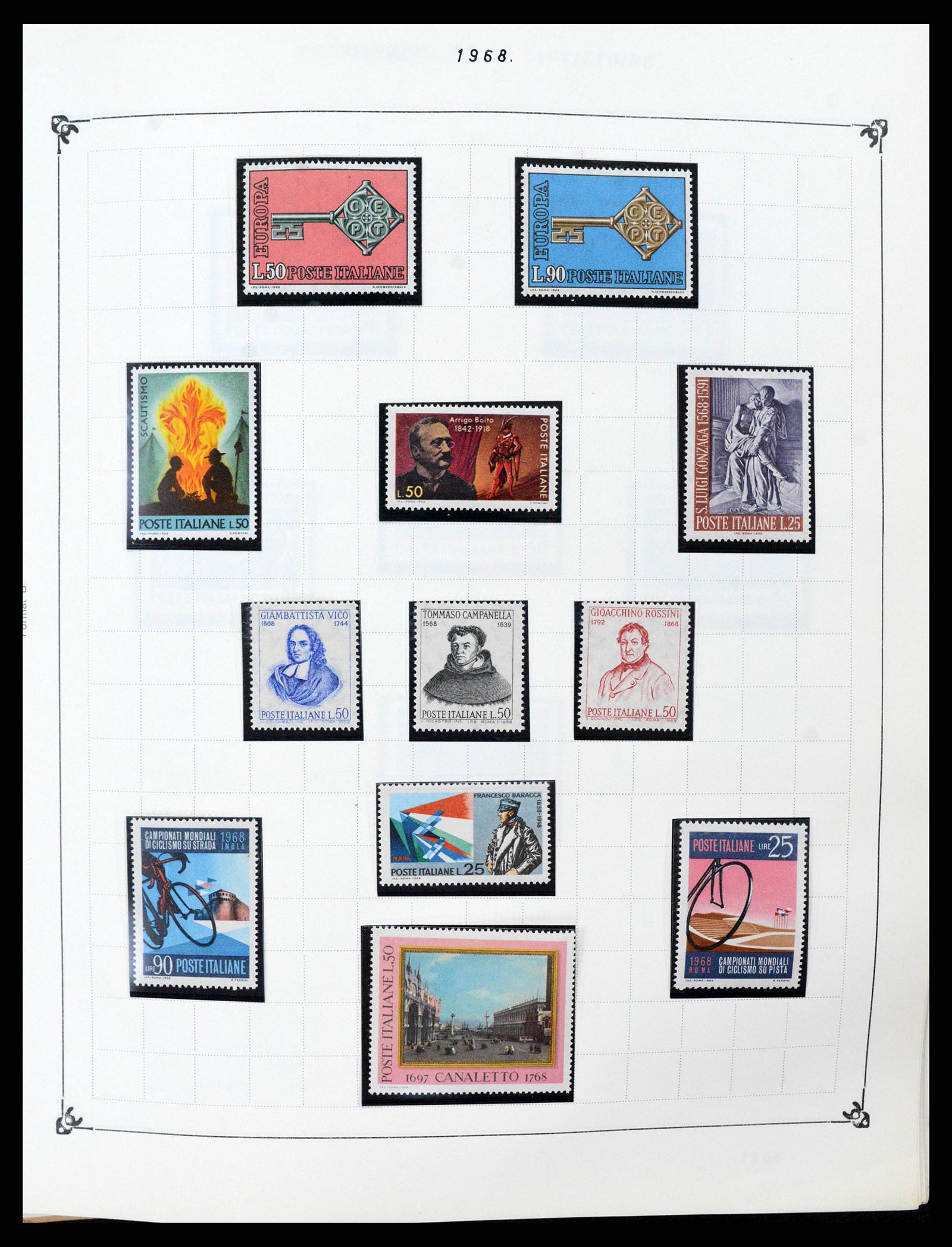 37284 074 - Postzegelverzameling 37284 Italië 1862-1986.
