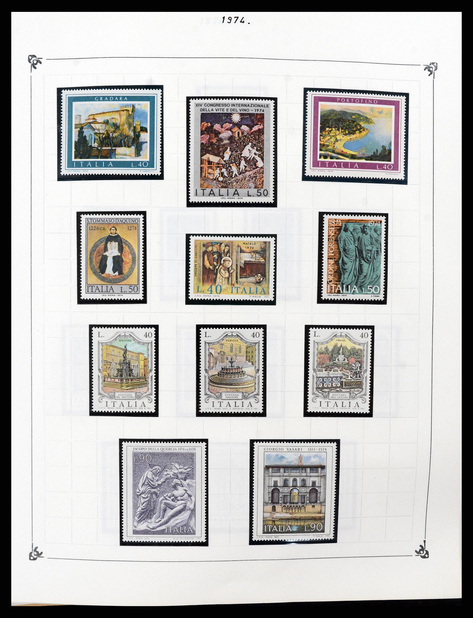 37284 092 - Postzegelverzameling 37284 Italië 1862-1986.
