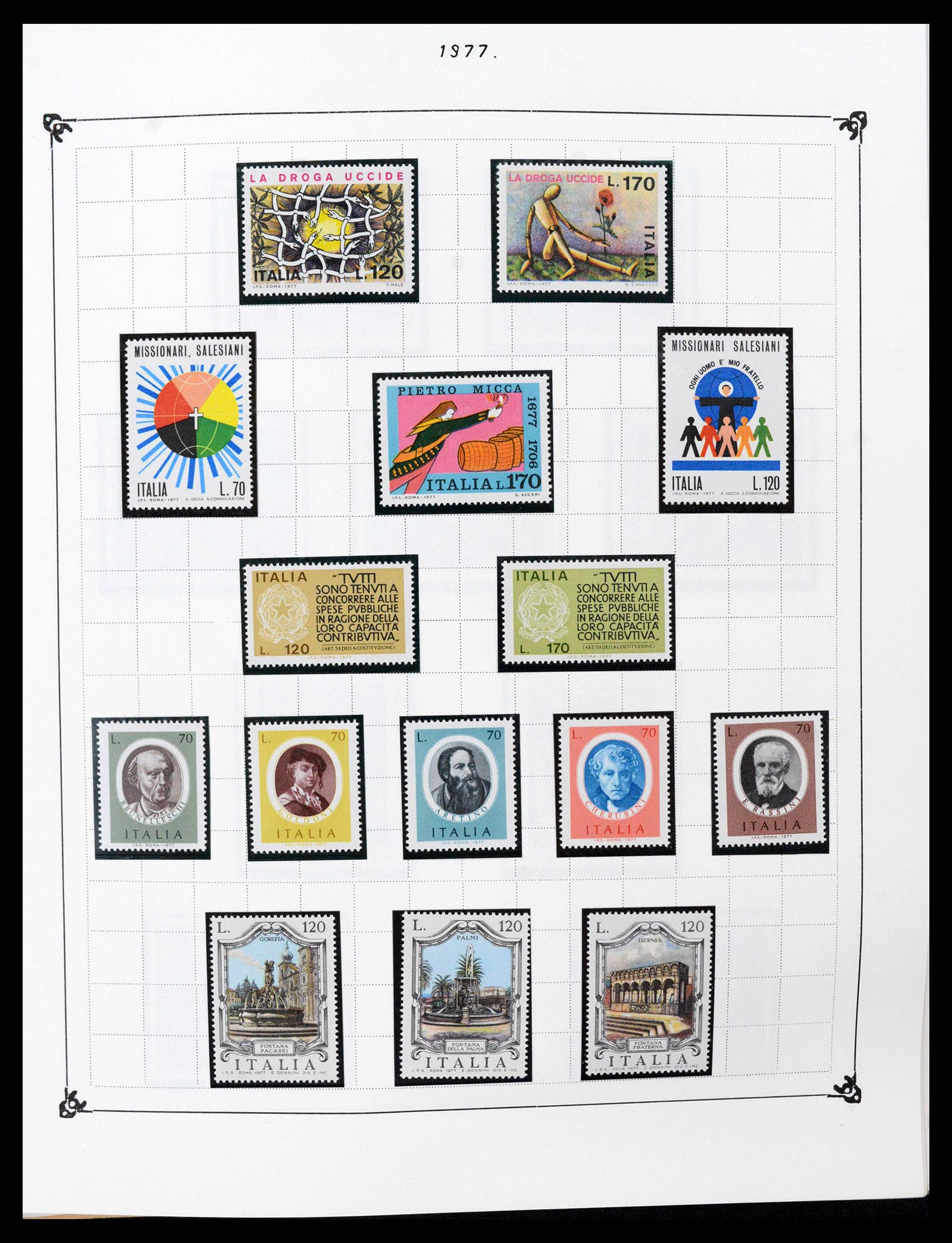37284 100 - Postzegelverzameling 37284 Italië 1862-1986.