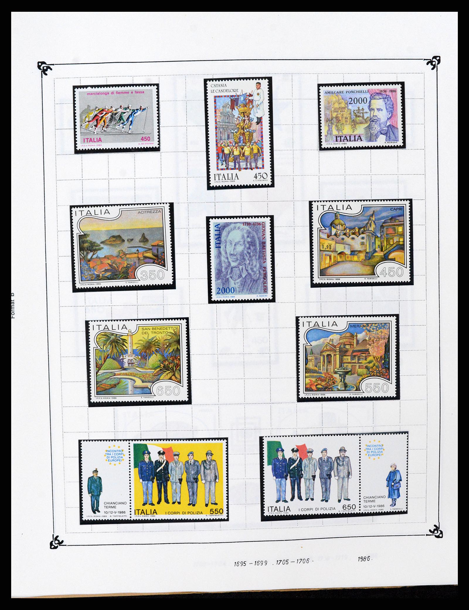 37284 135 - Postzegelverzameling 37284 Italië 1862-1986.