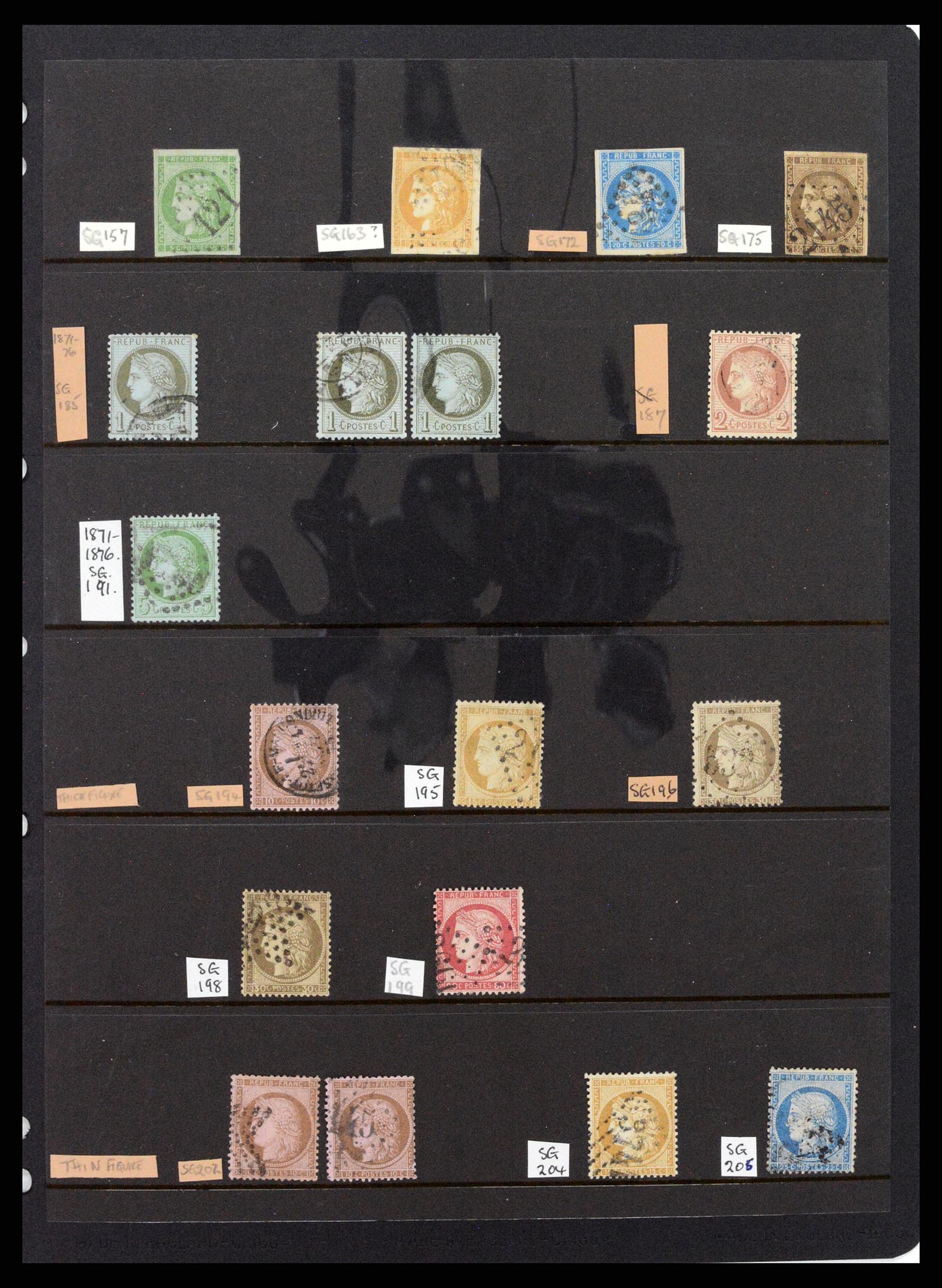37285 004 - Postzegelverzameling 37285 Frankrijk 1849-1996.