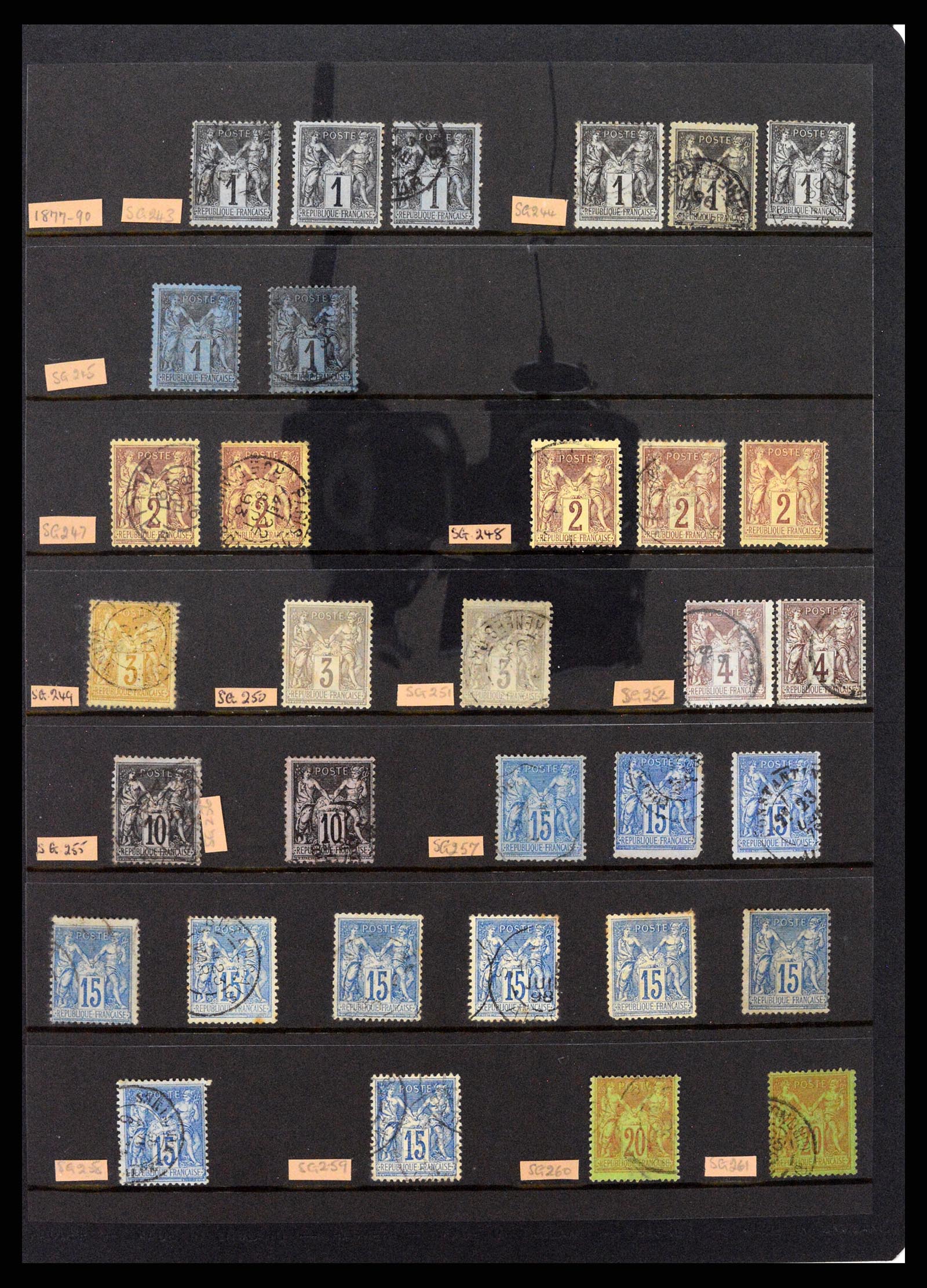 37285 007 - Postzegelverzameling 37285 Frankrijk 1849-1996.
