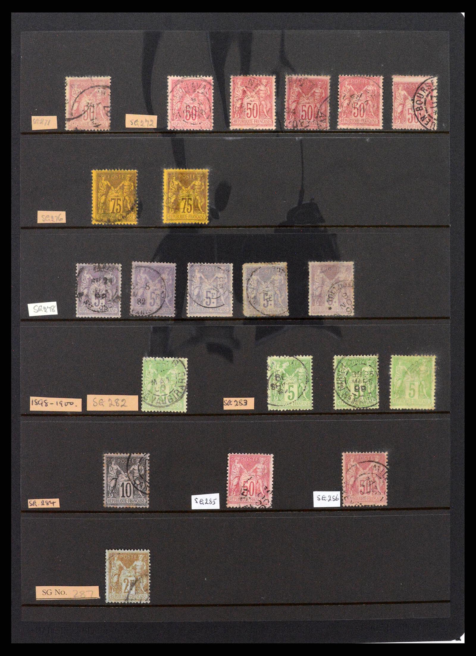 37285 009 - Postzegelverzameling 37285 Frankrijk 1849-1996.