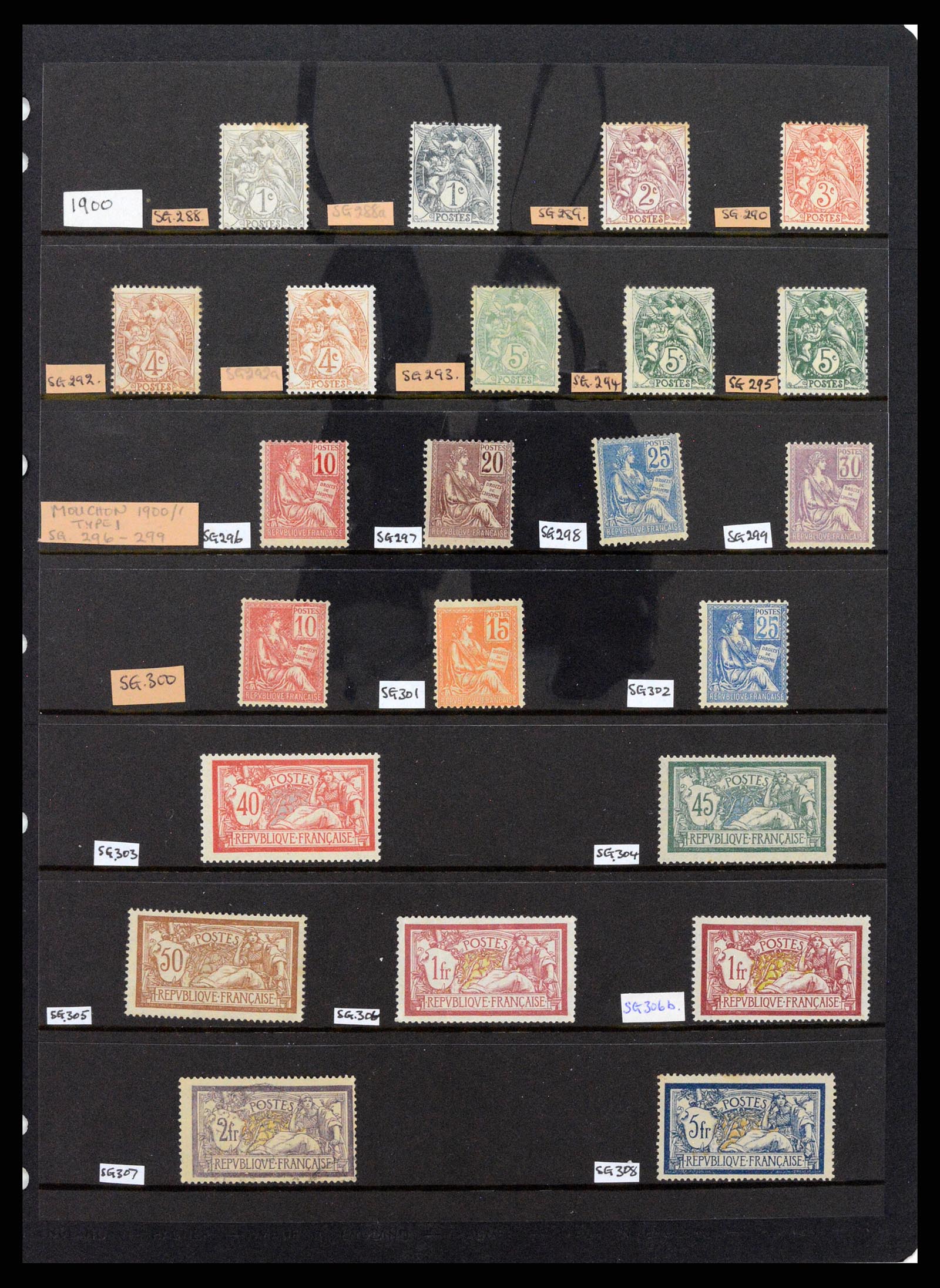 37285 010 - Postzegelverzameling 37285 Frankrijk 1849-1996.