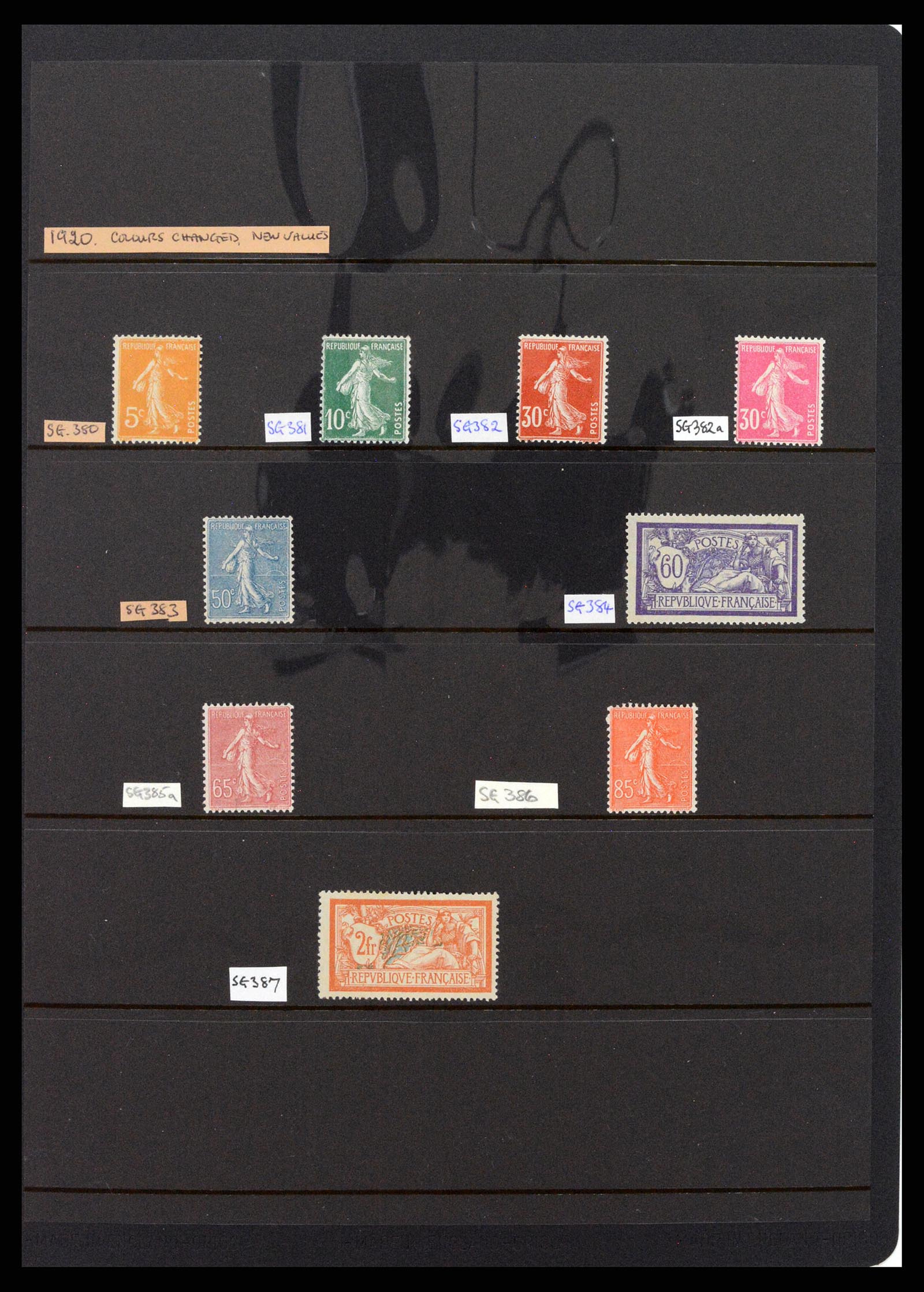 37285 014 - Postzegelverzameling 37285 Frankrijk 1849-1996.