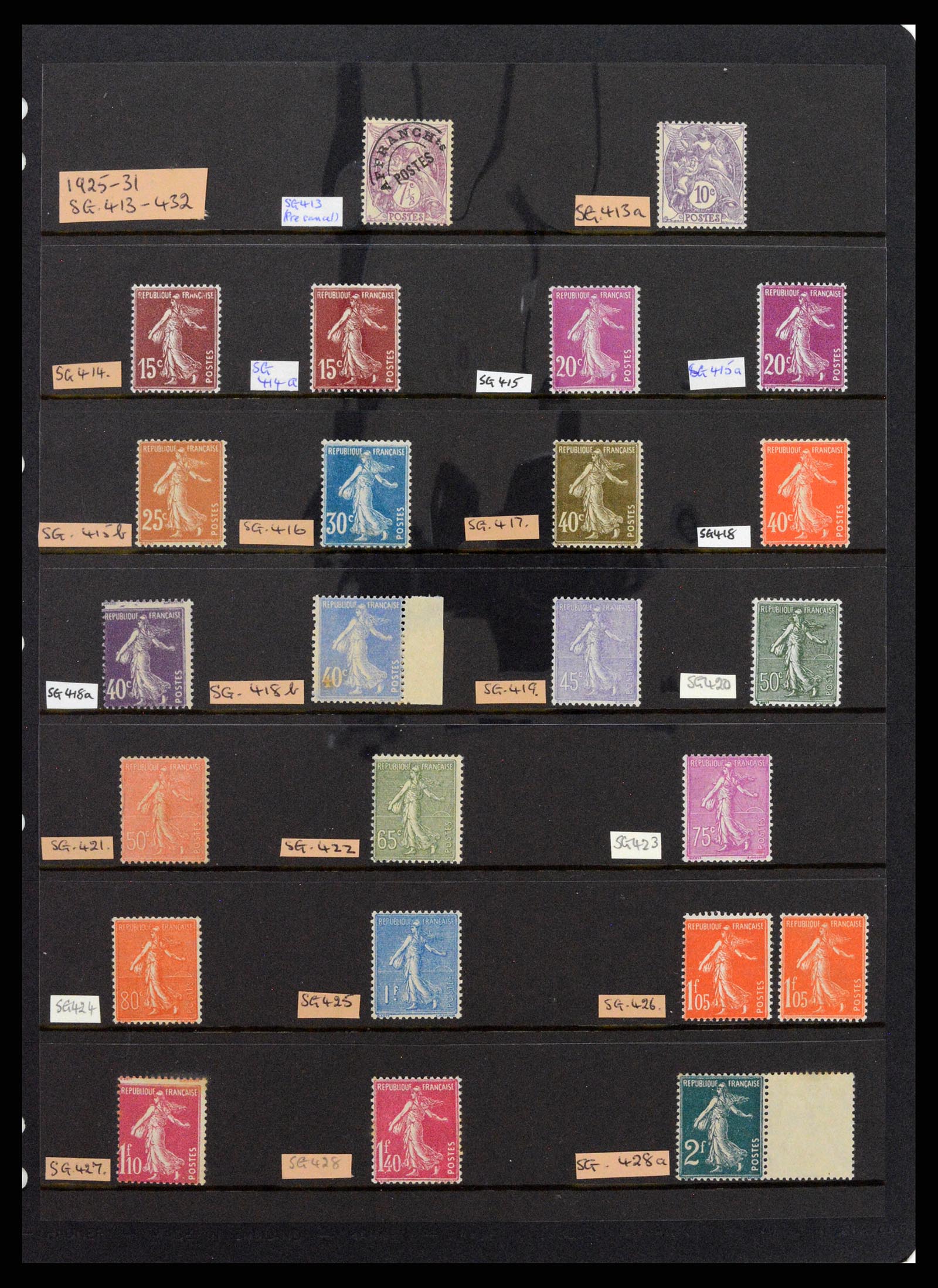 37285 019 - Postzegelverzameling 37285 Frankrijk 1849-1996.