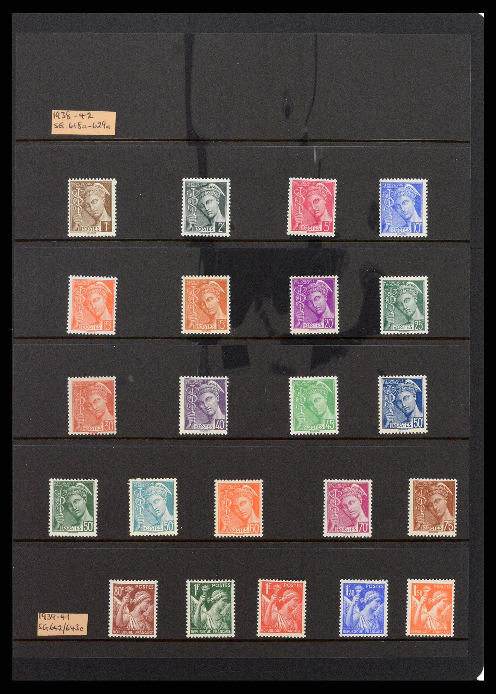 37285 041 - Postzegelverzameling 37285 Frankrijk 1849-1996.
