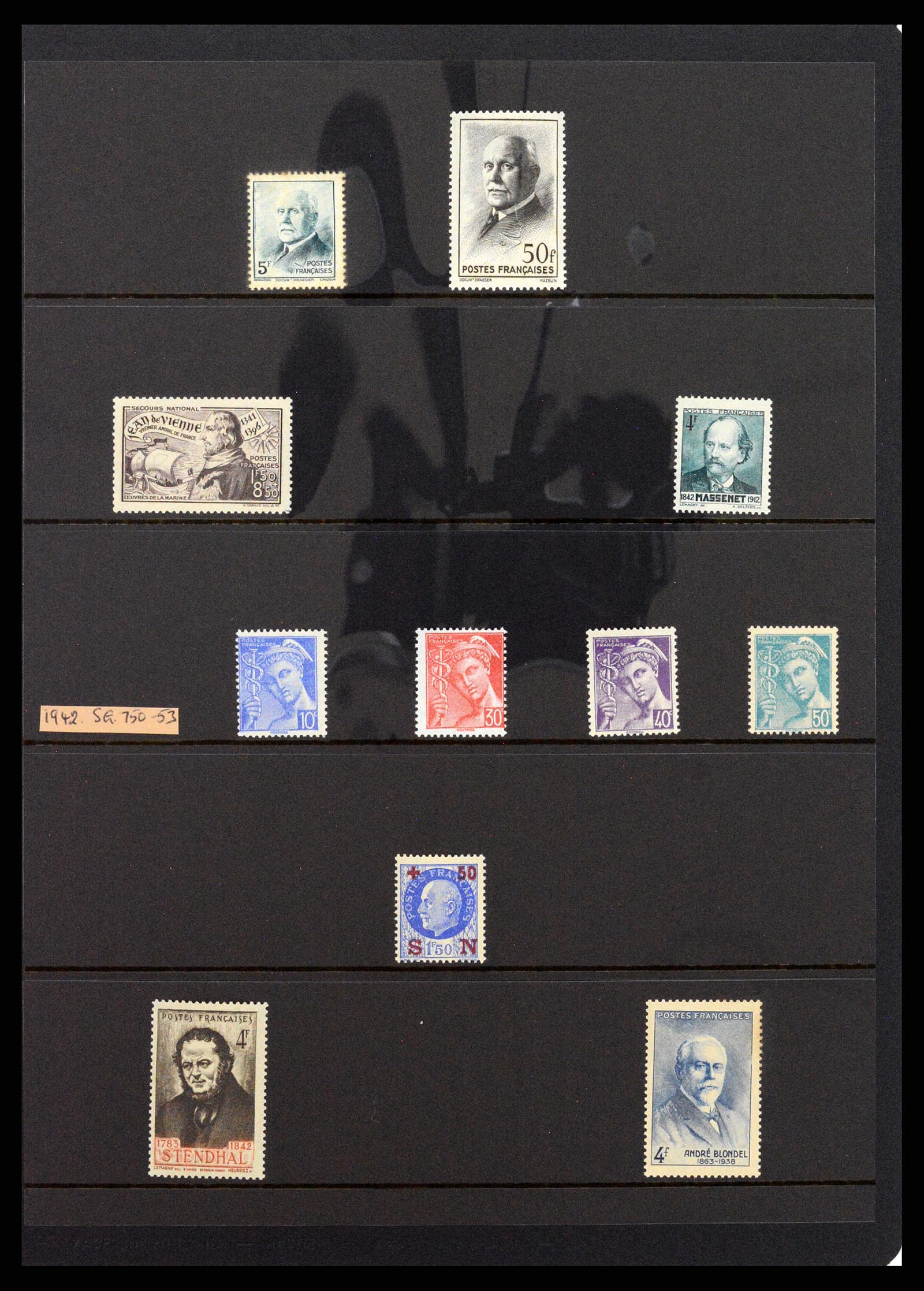 37285 051 - Postzegelverzameling 37285 Frankrijk 1849-1996.