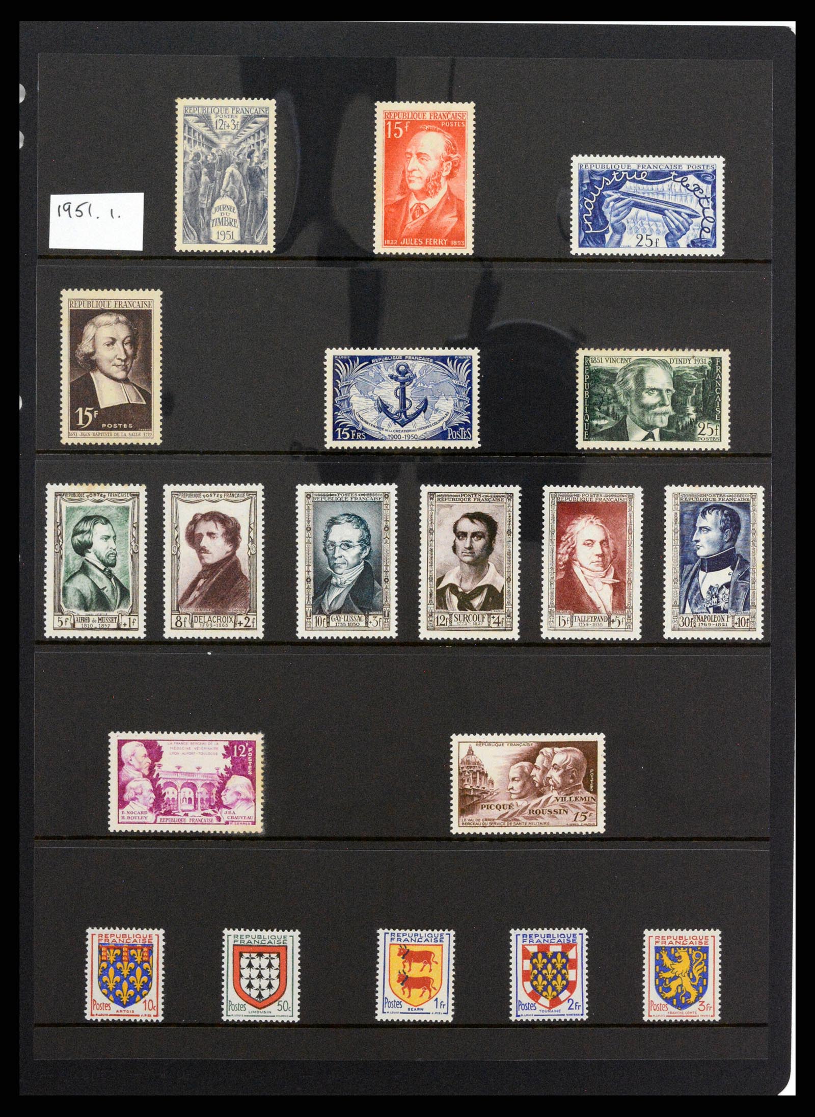 37285 078 - Postzegelverzameling 37285 Frankrijk 1849-1996.