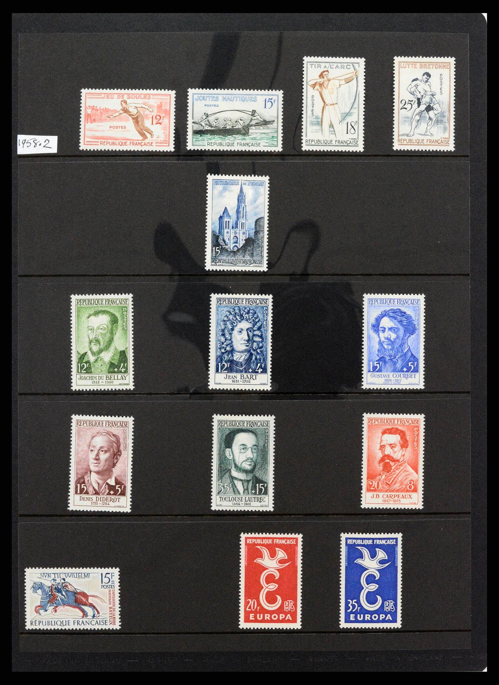 37285 100 - Postzegelverzameling 37285 Frankrijk 1849-1996.