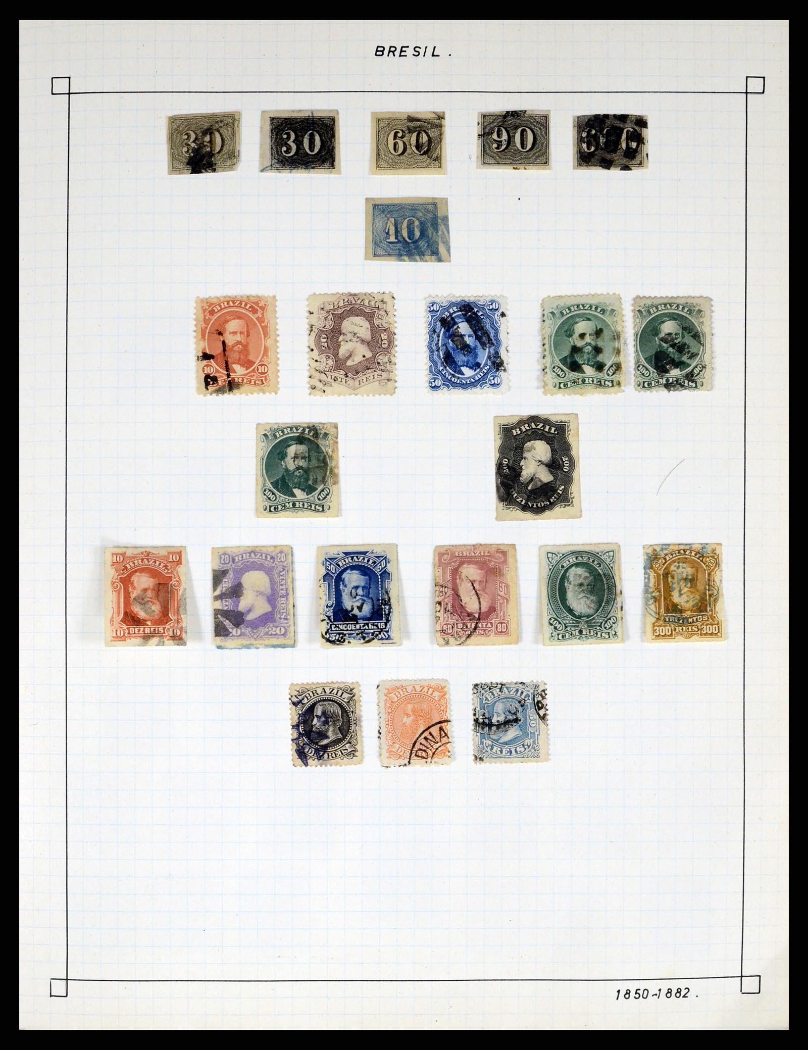 37286 001 - Postzegelverzameling 37286 Buiten Europa 1845-1980.