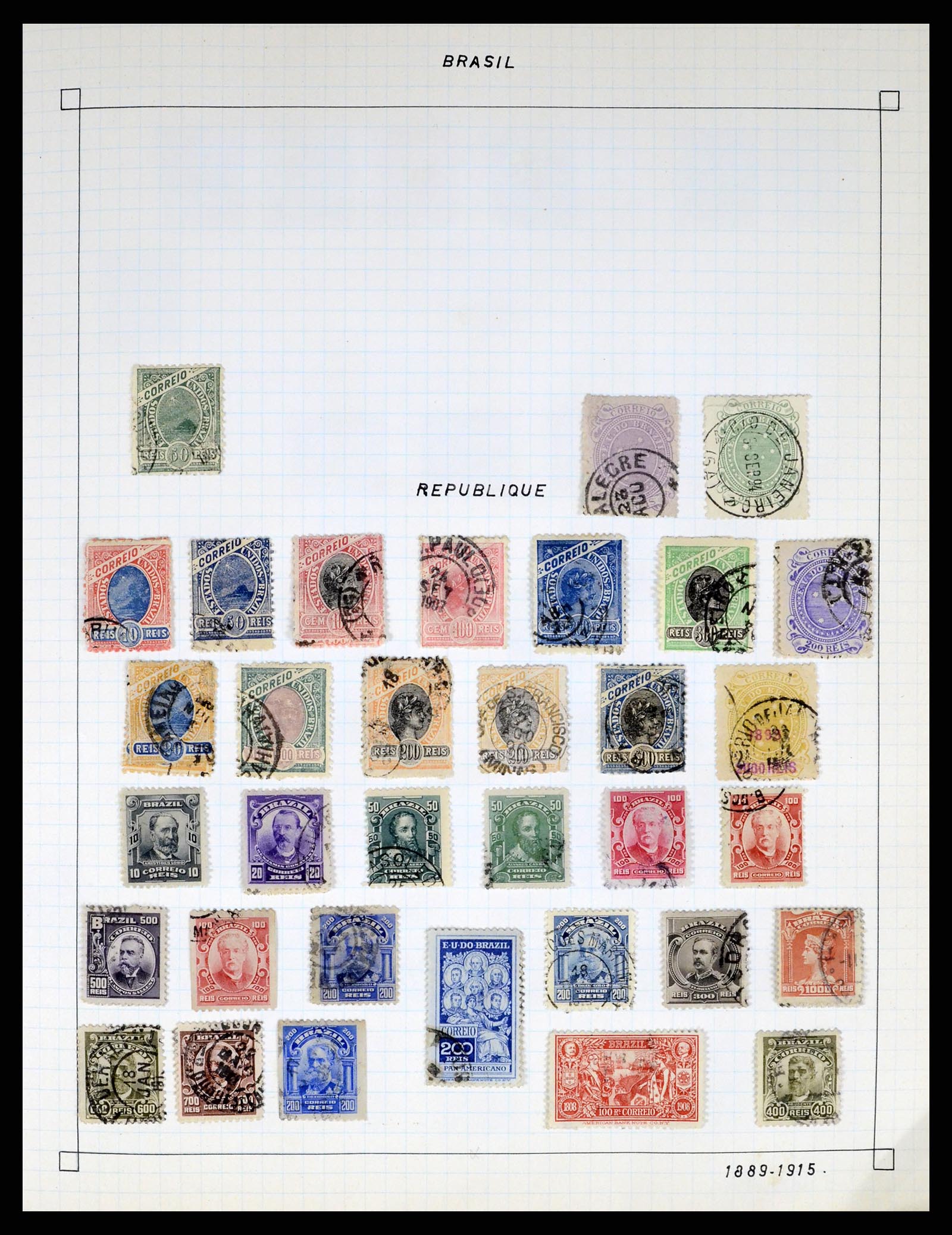 37286 002 - Postzegelverzameling 37286 Buiten Europa 1845-1980.