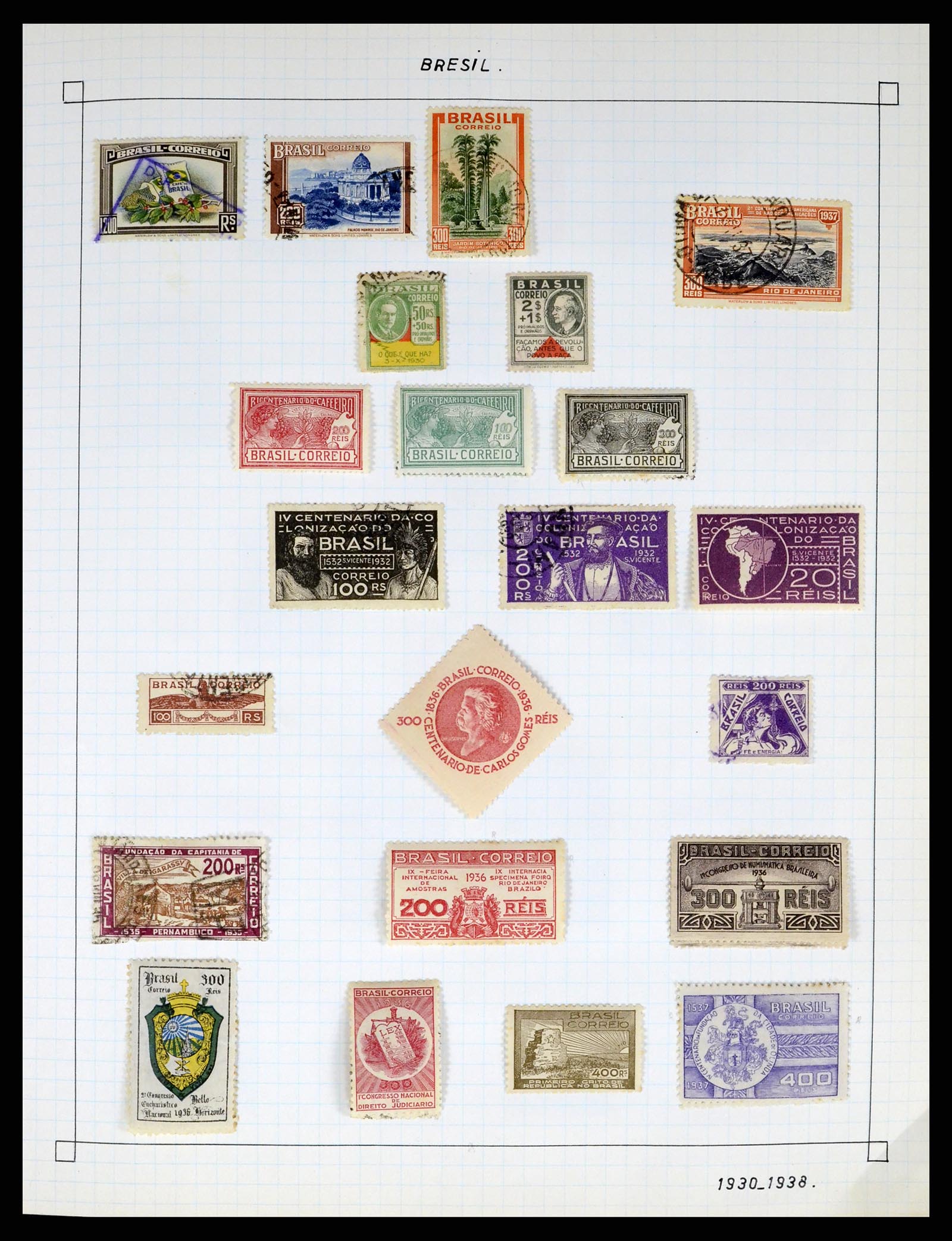 37286 005 - Postzegelverzameling 37286 Buiten Europa 1845-1980.