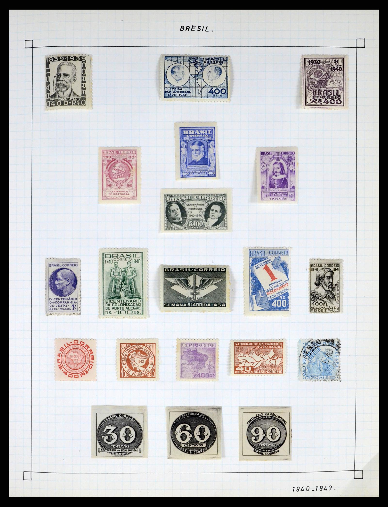 37286 007 - Postzegelverzameling 37286 Buiten Europa 1845-1980.