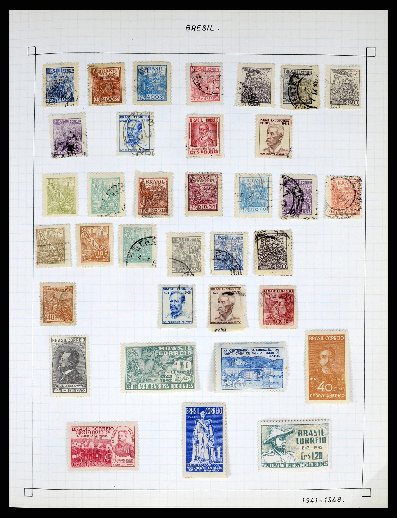 37286 008 - Postzegelverzameling 37286 Buiten Europa 1845-1980.