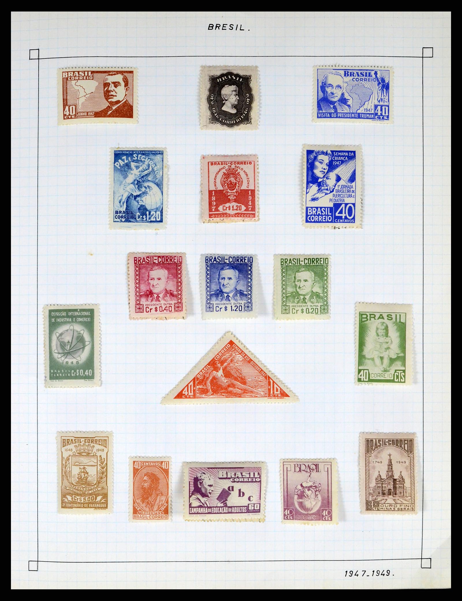 37286 011 - Postzegelverzameling 37286 Buiten Europa 1845-1980.