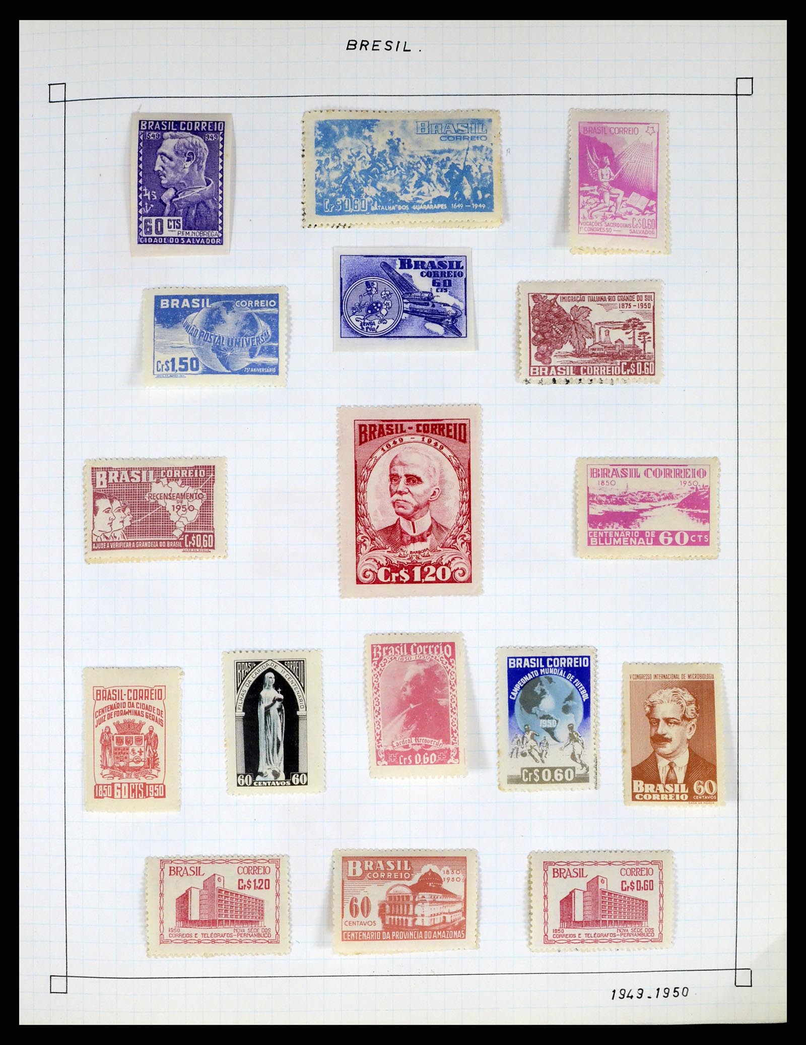 37286 012 - Postzegelverzameling 37286 Buiten Europa 1845-1980.