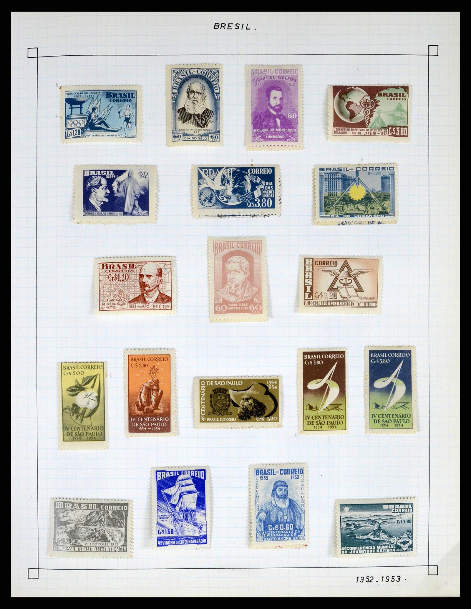 37286 014 - Postzegelverzameling 37286 Buiten Europa 1845-1980.
