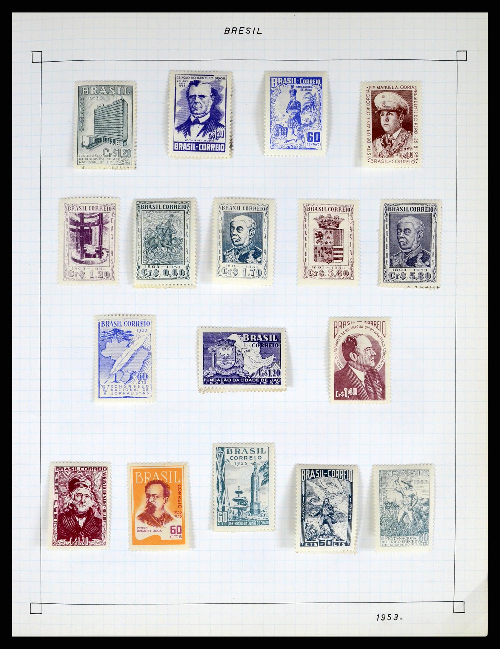 37286 015 - Postzegelverzameling 37286 Buiten Europa 1845-1980.