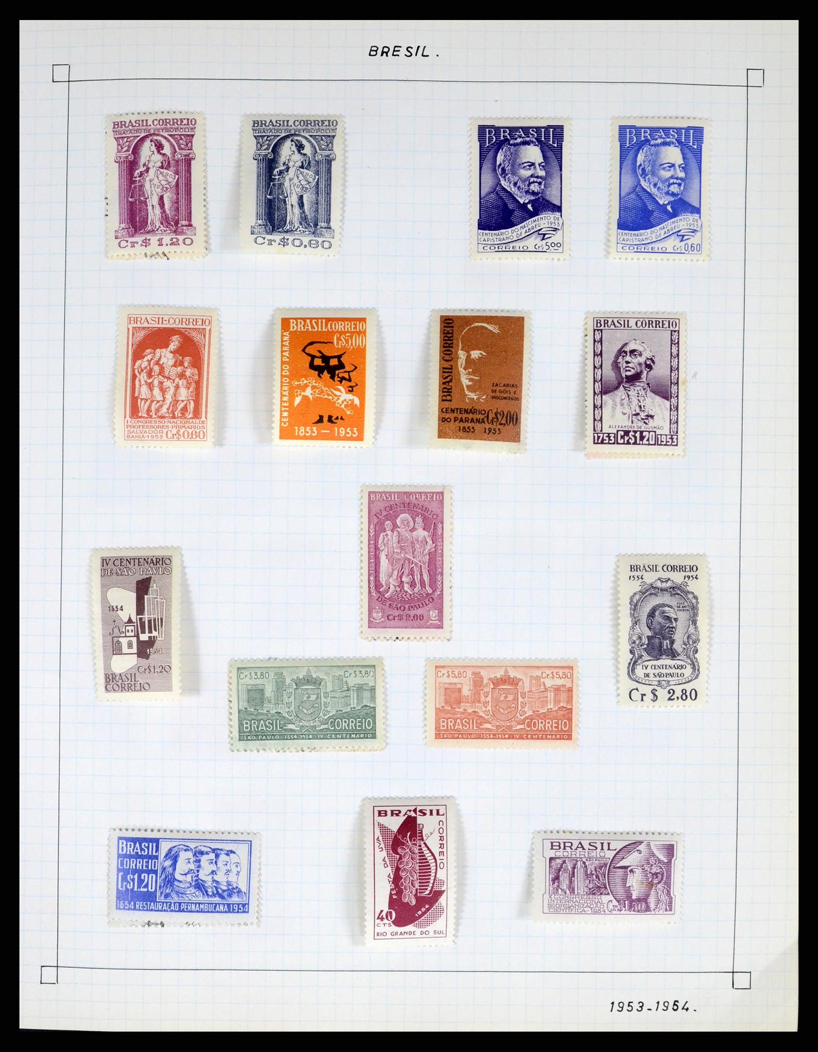 37286 016 - Postzegelverzameling 37286 Buiten Europa 1845-1980.