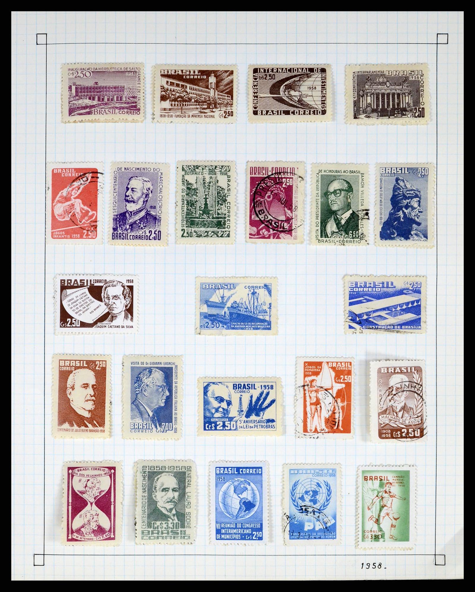 37286 021 - Postzegelverzameling 37286 Buiten Europa 1845-1980.