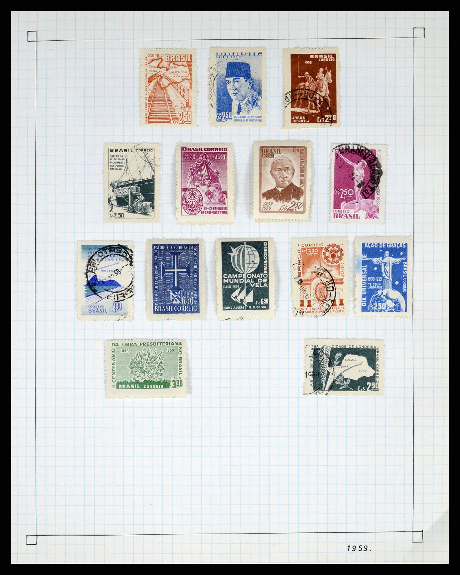 37286 022 - Postzegelverzameling 37286 Buiten Europa 1845-1980.
