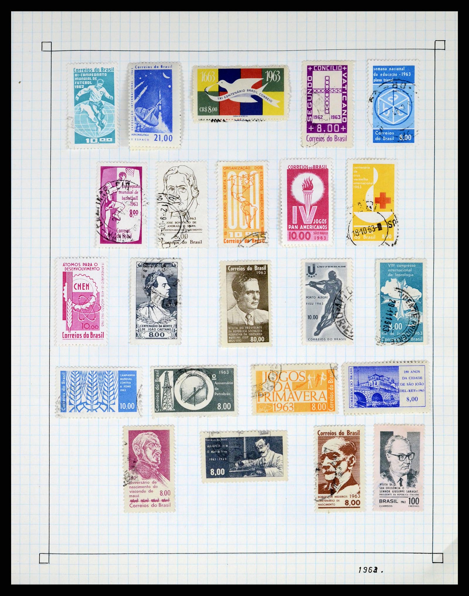 37286 026 - Postzegelverzameling 37286 Buiten Europa 1845-1980.