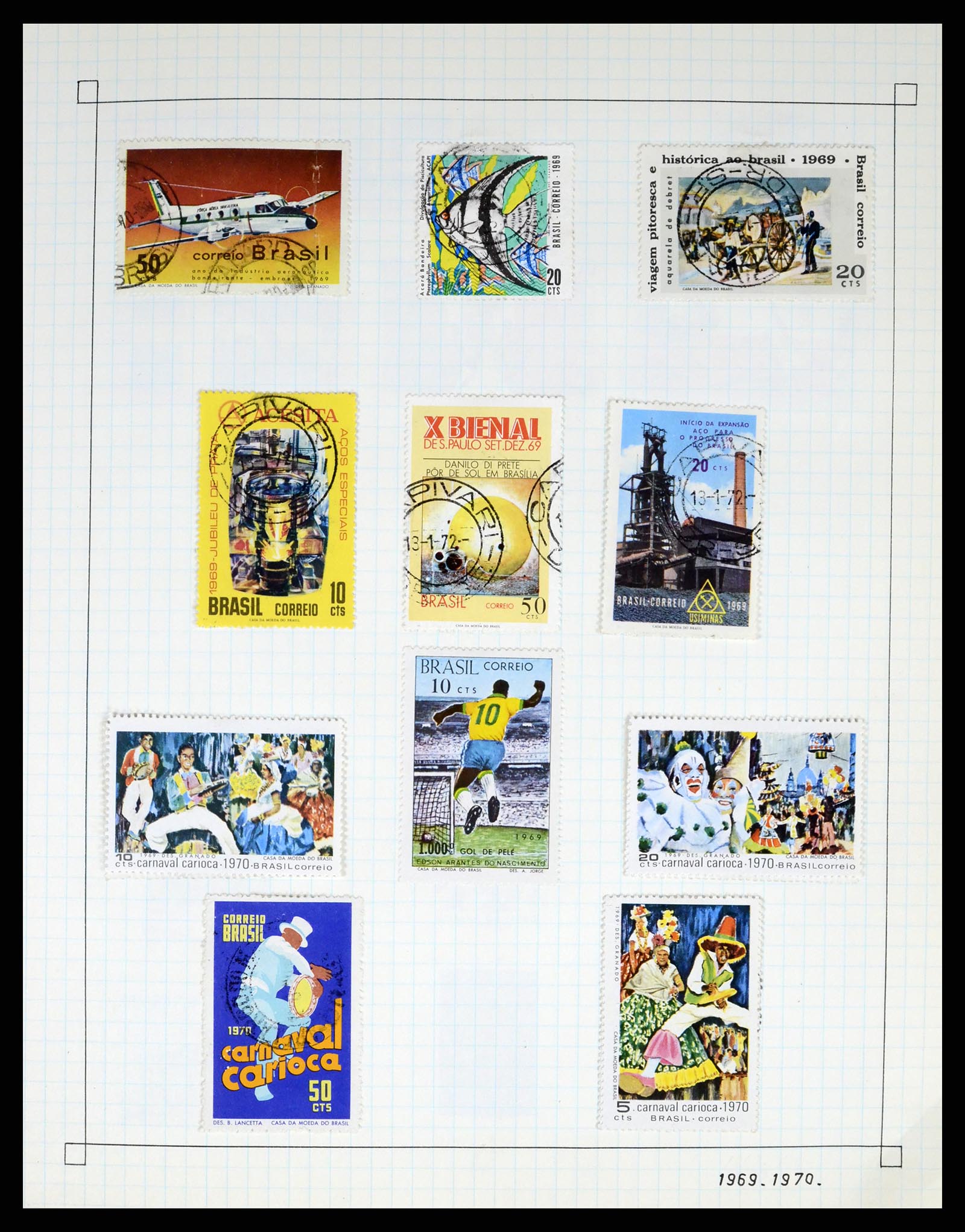 37286 035 - Postzegelverzameling 37286 Buiten Europa 1845-1980.