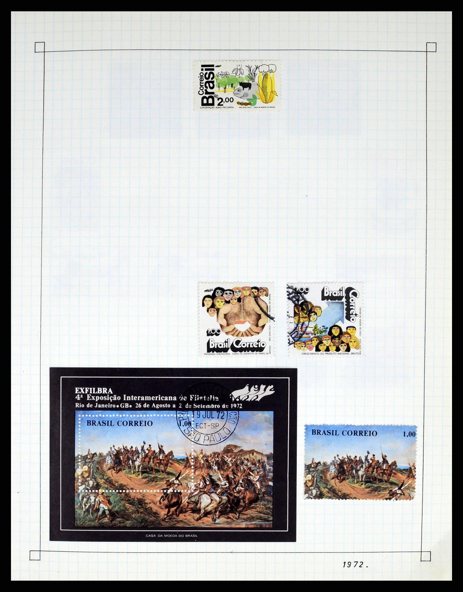 37286 040 - Postzegelverzameling 37286 Buiten Europa 1845-1980.